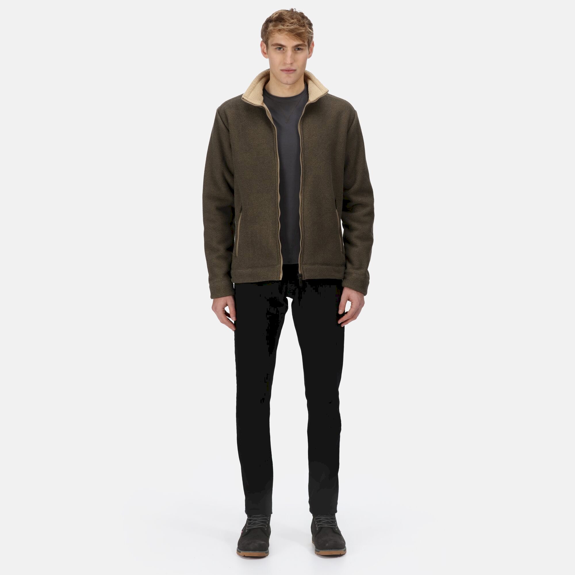 Men's Garrian II Full Zip Fleece | Gold Sand