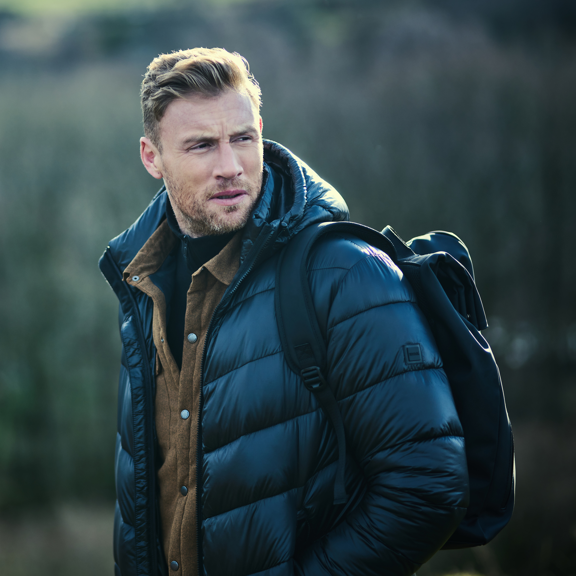 Freddie Flintoff Collection - Toploft II Hooded Puffer Jacket | Black