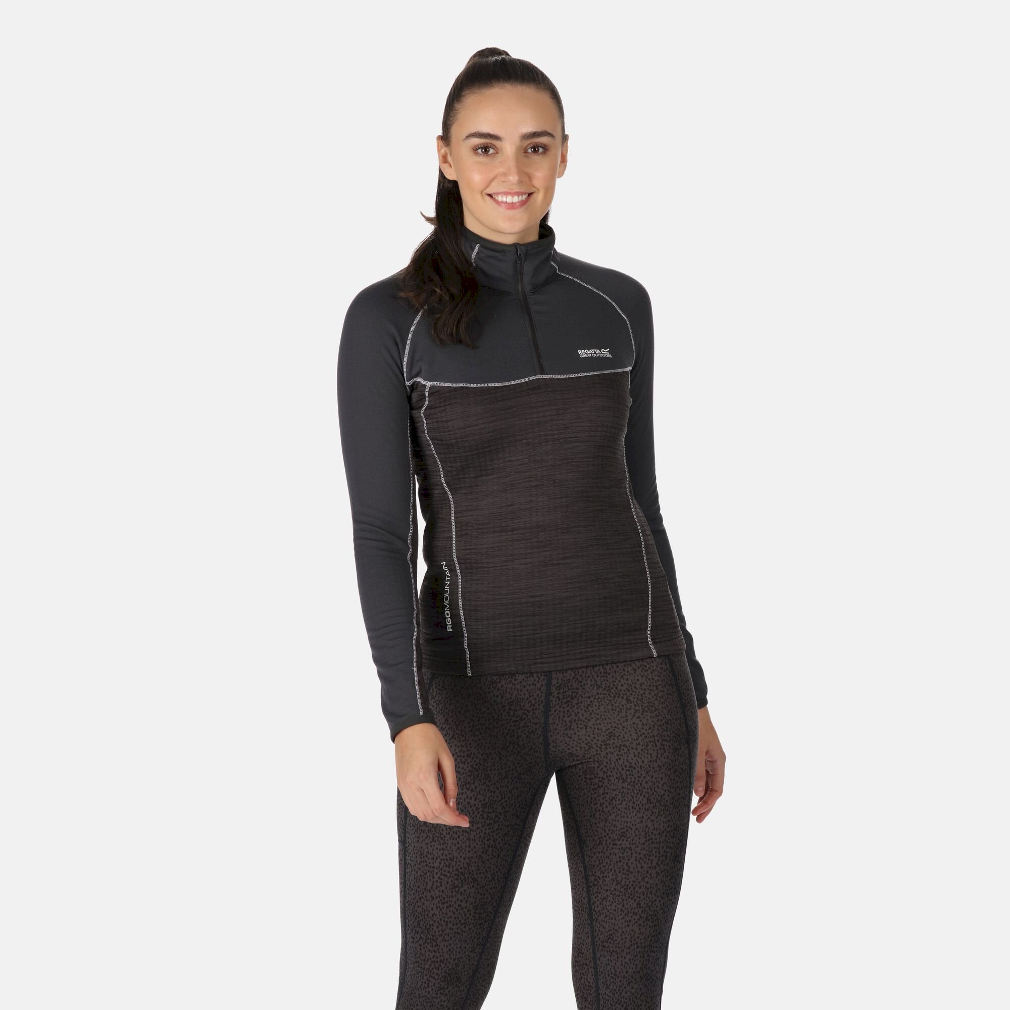 Women's Hepley Lightweight Half Zip Fleece | Seal Grey Ash Marl