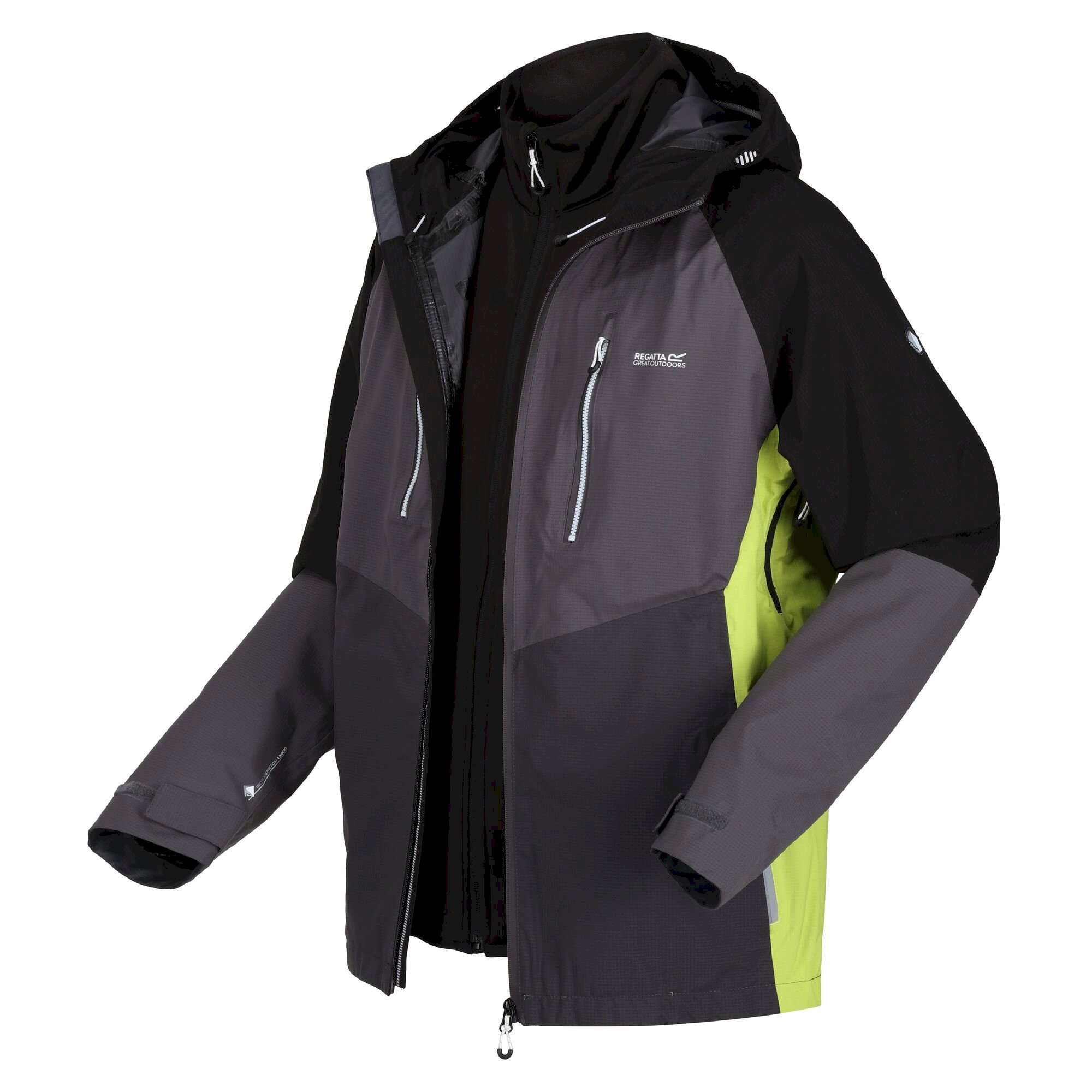 Men's Sacramento VIII Waterproof Jacket | Black Dark Grey