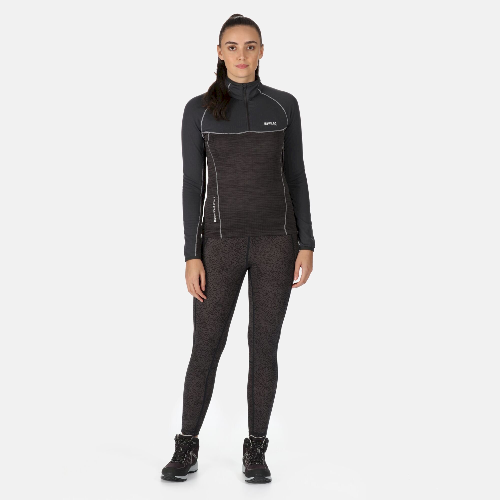 Women's Hepley Lightweight Half Zip Fleece | Seal Grey Ash Marl