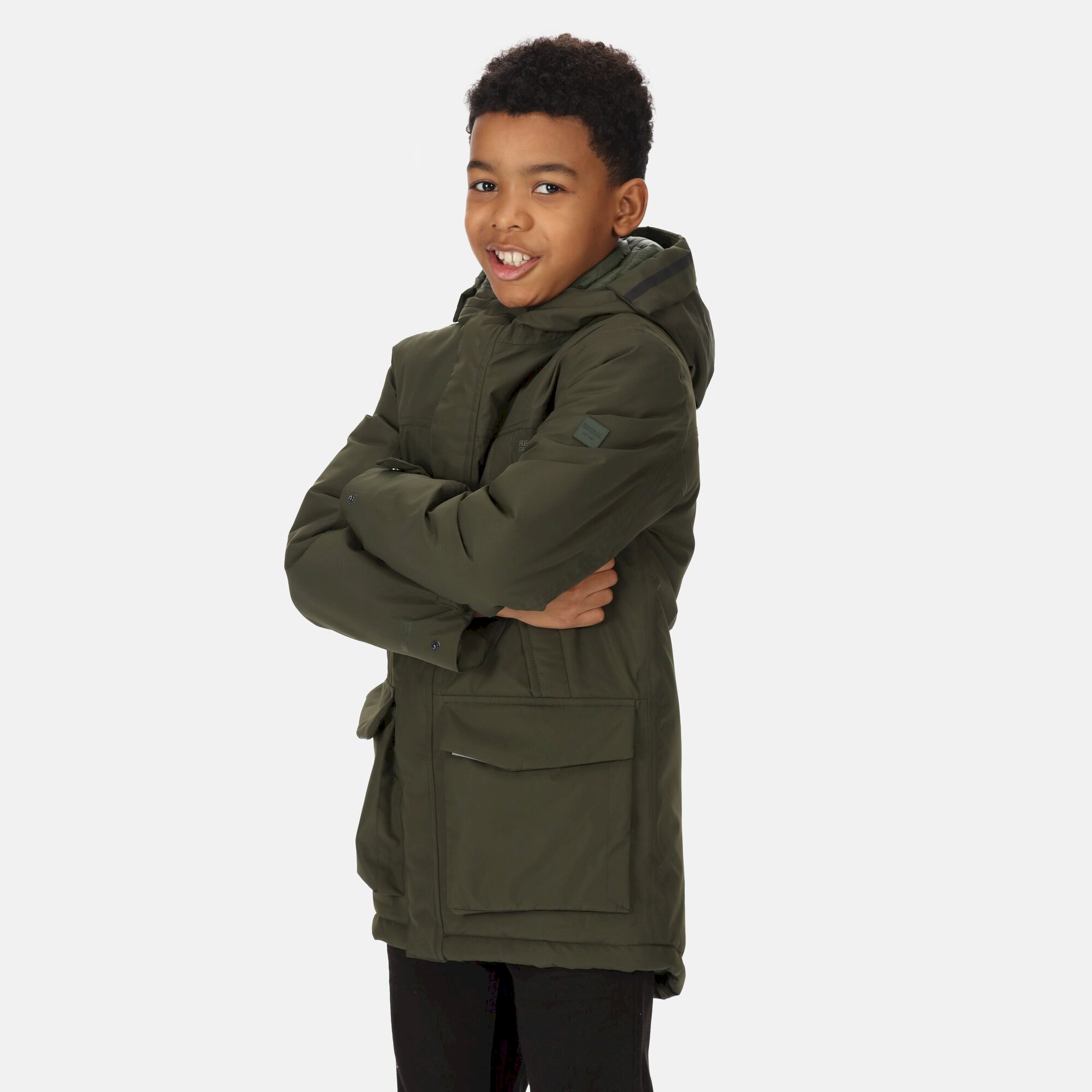 Kids' Paddrick Waterproof Parka Jacket | Dark Khaki