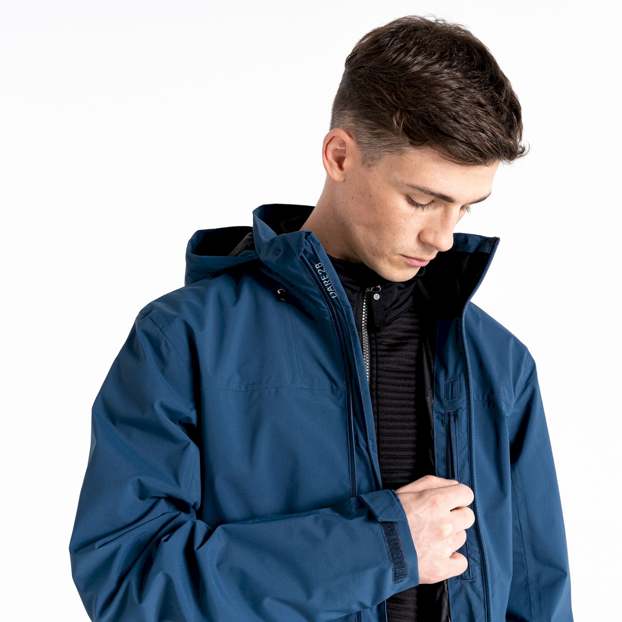 Dare 2b - Men's Switch Out Recycled Waterproof Jacket | Moonlight Denim