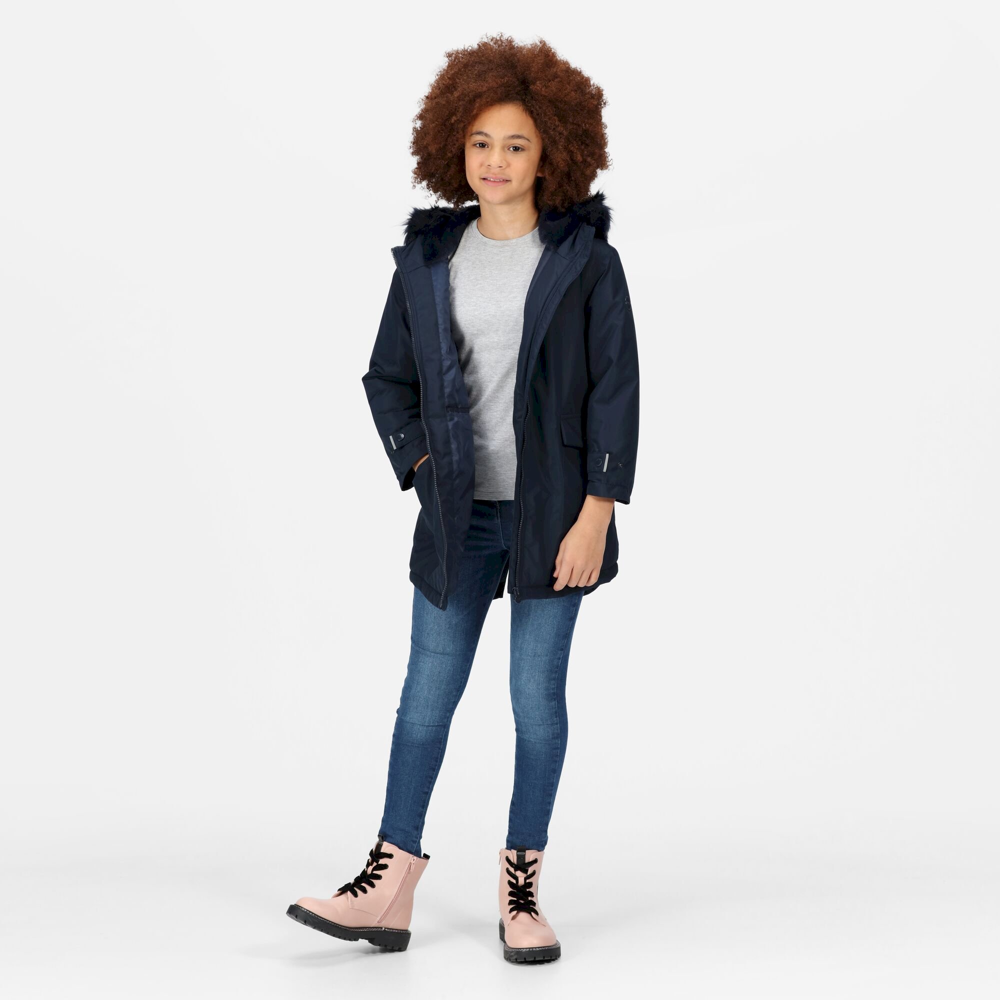 Kids' Adelyn Waterproof Parka Jacket | Navy