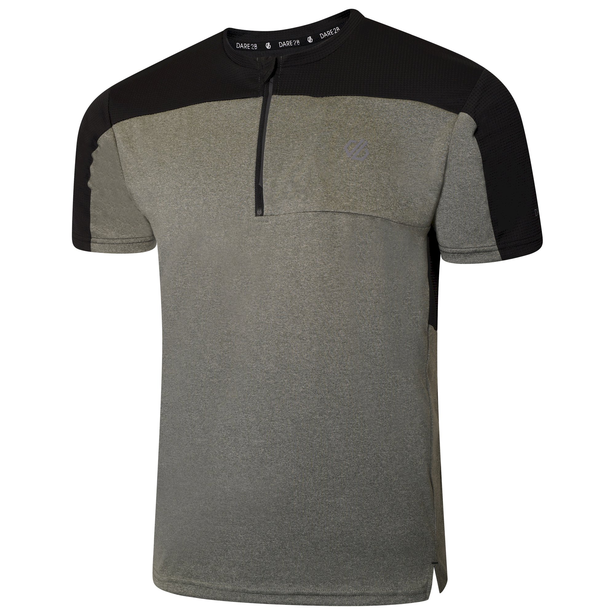 Dare 2b - Men's Aces III Recycled Zip Up Jersey | Agave Green Marl Black