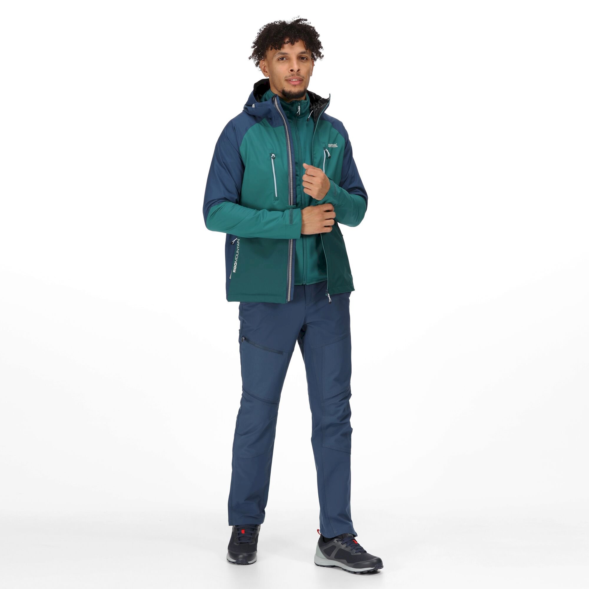 Men's Sacramento VIII Waterproof Jacket | Admiral Blue Pacific Green