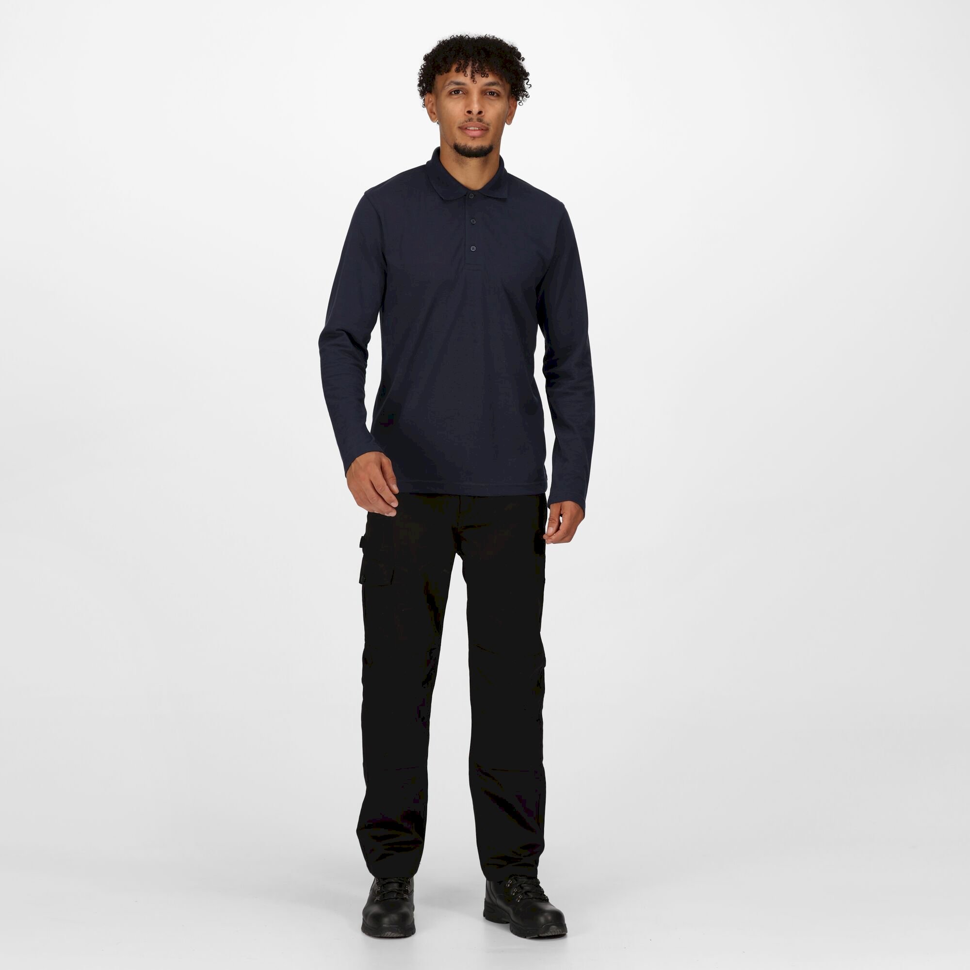 Men's 65/35 LS Polo Top | Navy