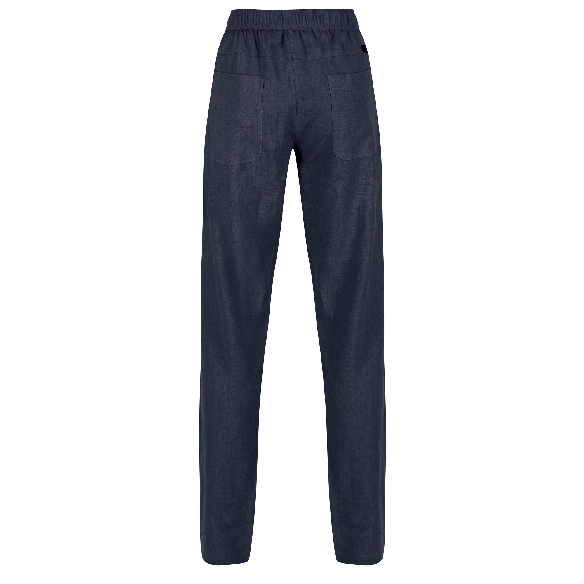 Women's Maida Linen Trousers | Navy