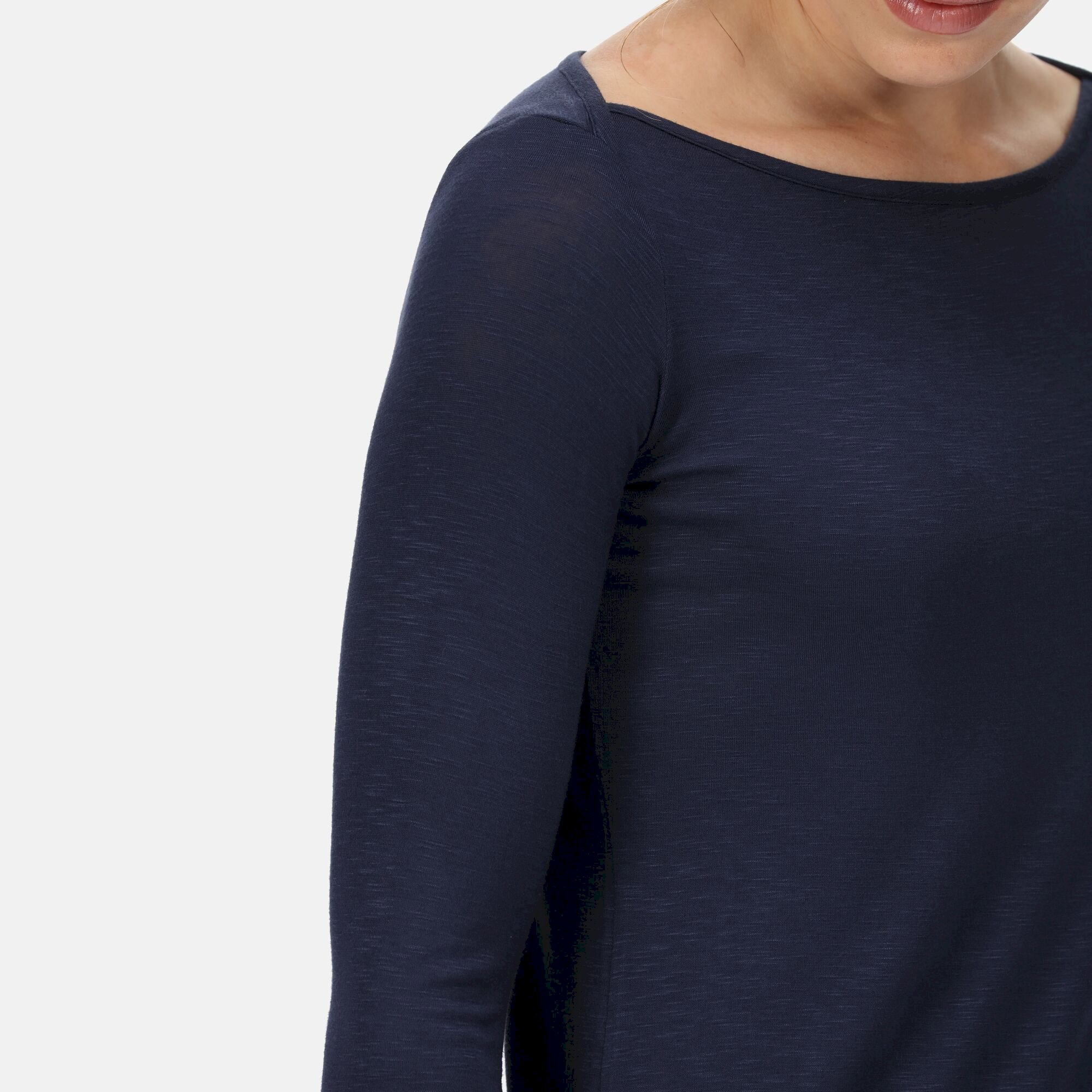 Women's Lakeisha Boat Neck Long Sleeve Top | Navy