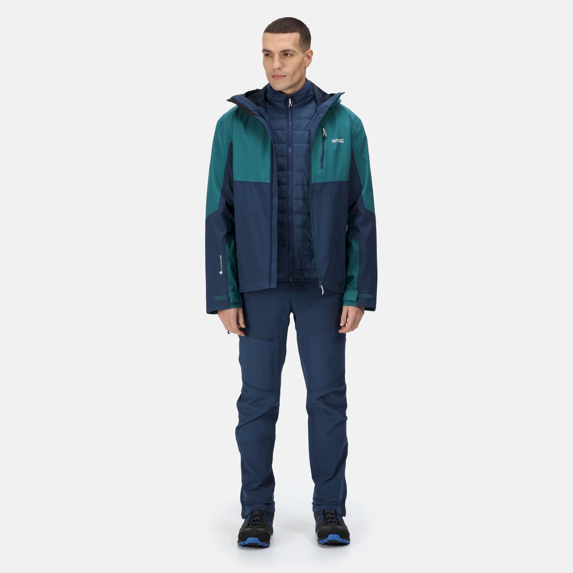 Men's Wentwood VII Waterproof Jacket | Pacific Green Admiral Blue