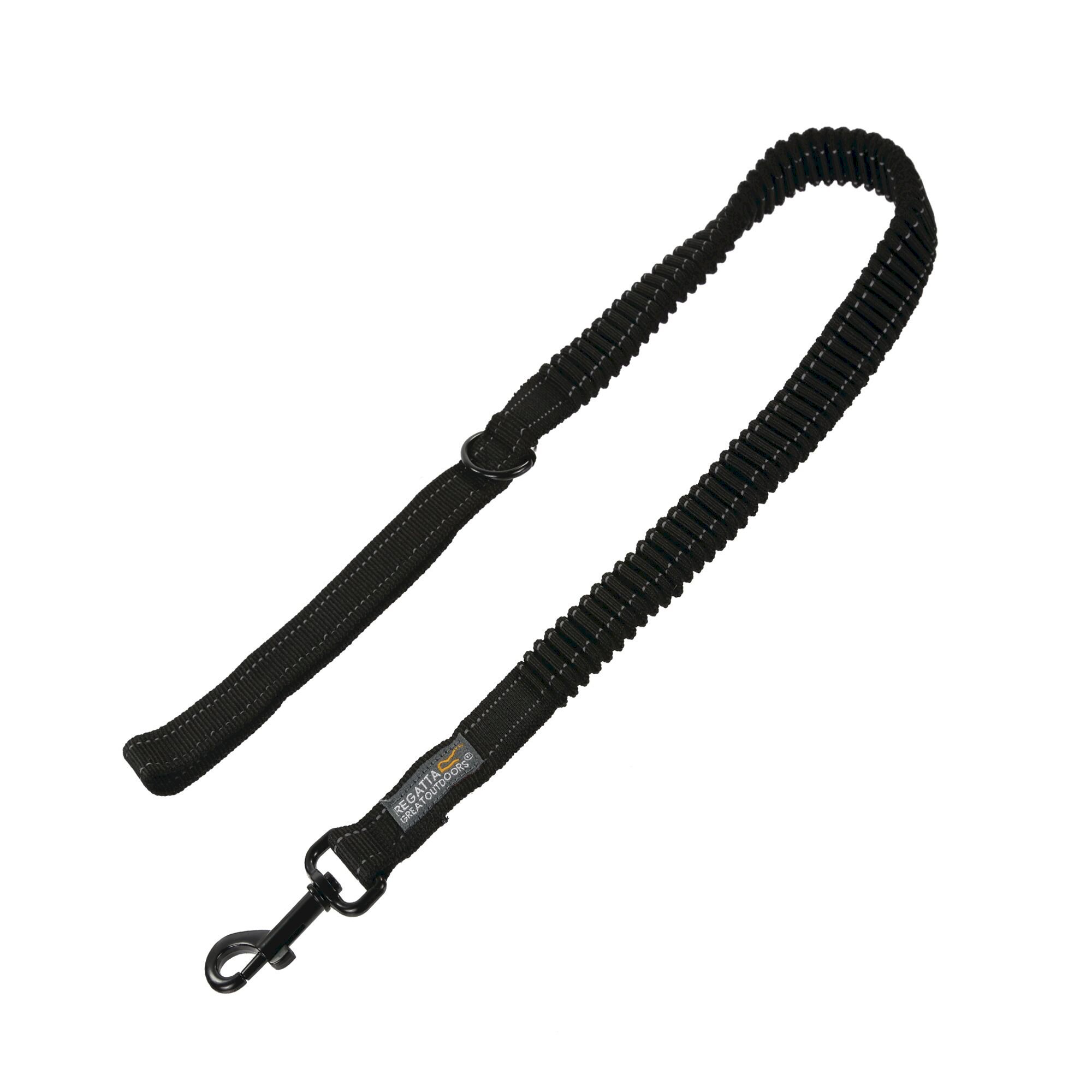 Reflective Shock Absorbing Dog Lead 120cm | Black