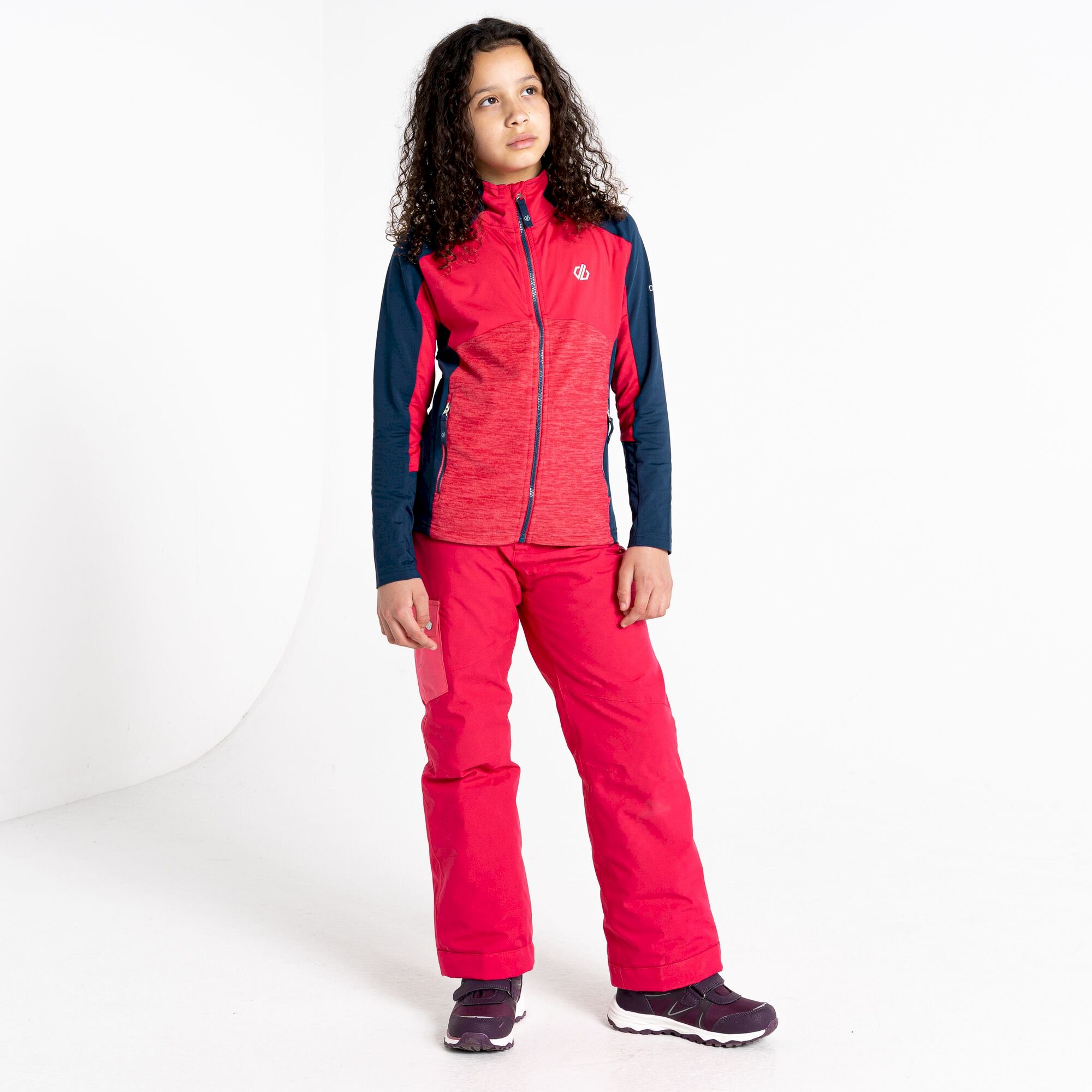 Dare 2b - Kids' Exception Recycled Core Stretch Midlayer | Moonlight Denim Geo Print