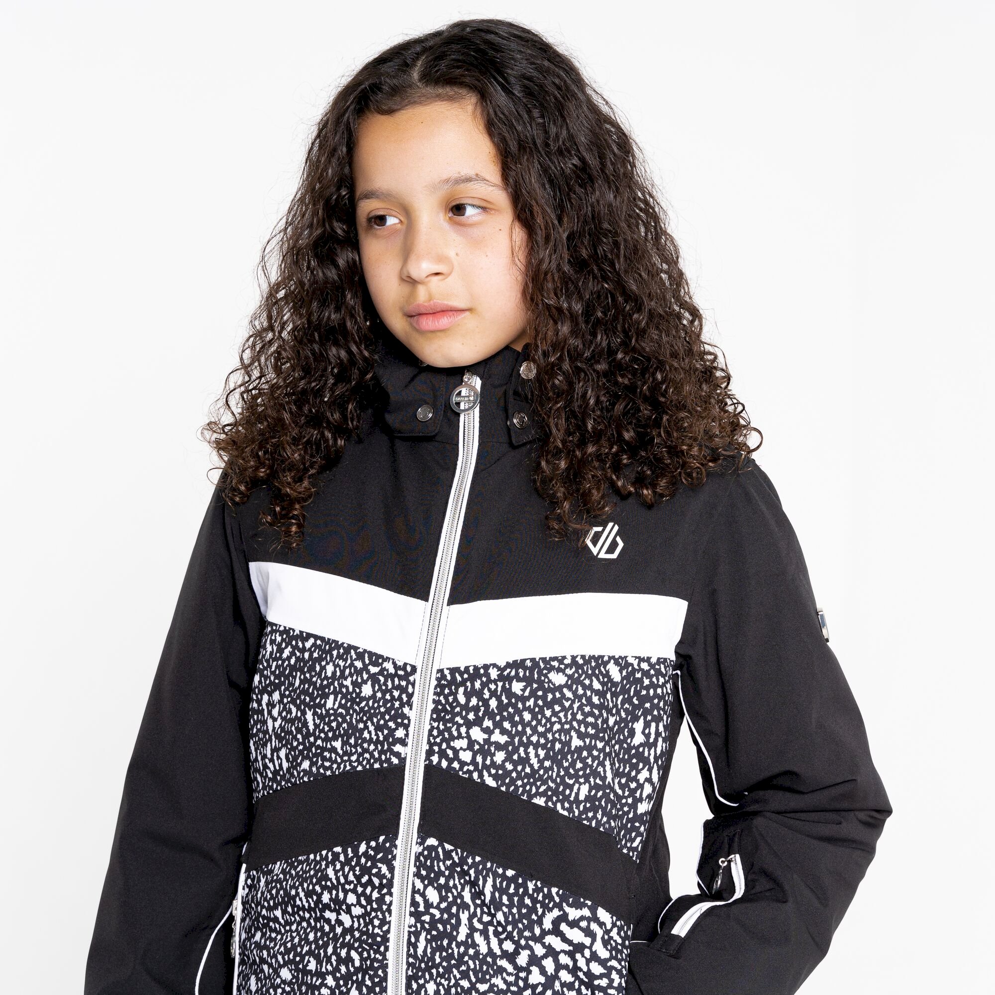 Dare 2b - Girls' Belief II Ski Jacket | Black White