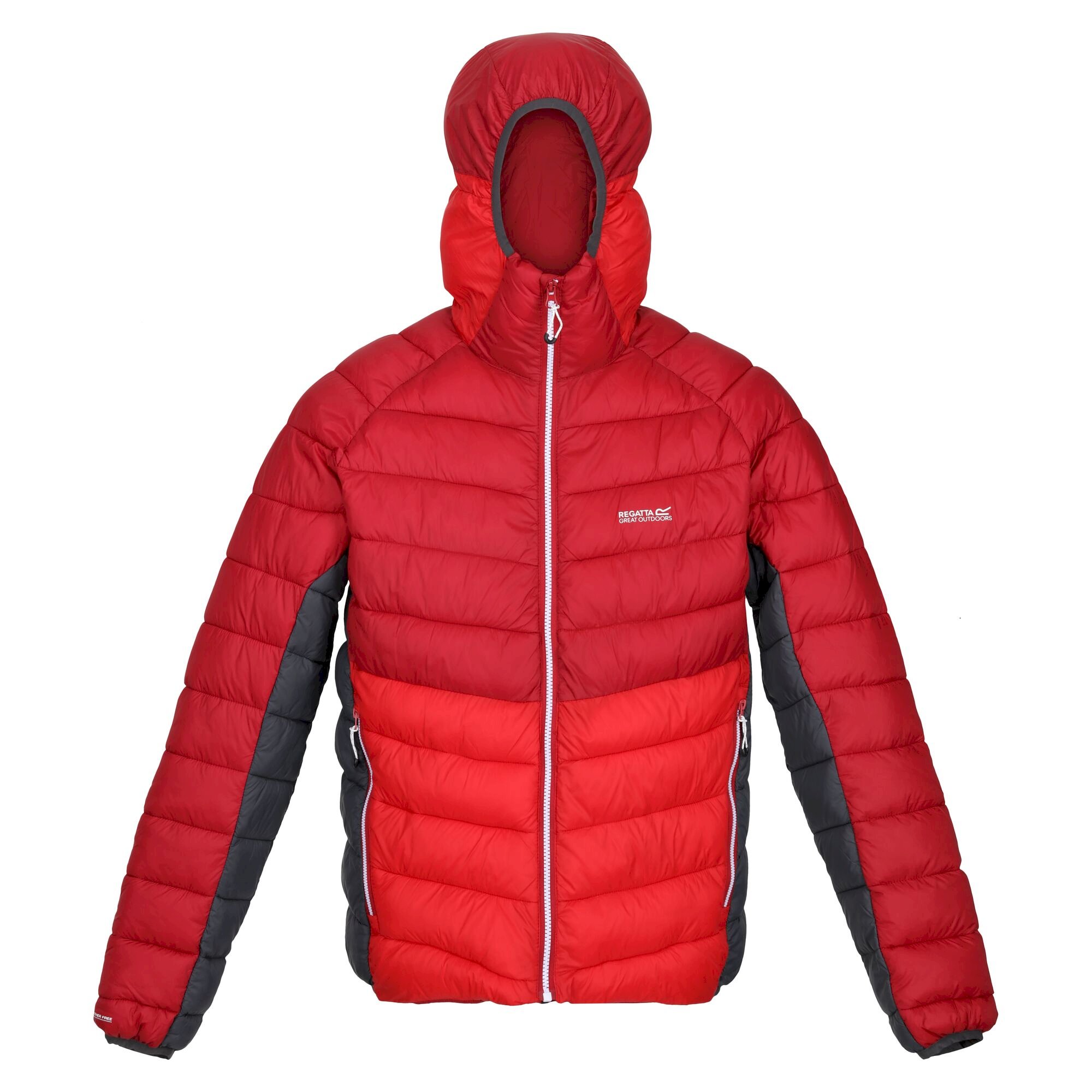 Men's Harrock Hooded Puffer Jacket | Dark Red Chinese Red