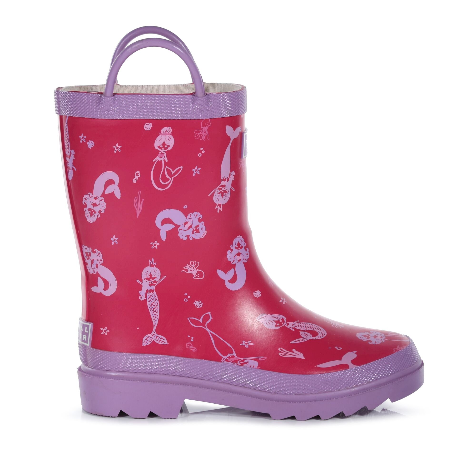 Kids Minnow Printed Wellies | Santorini Sunset Mermaid