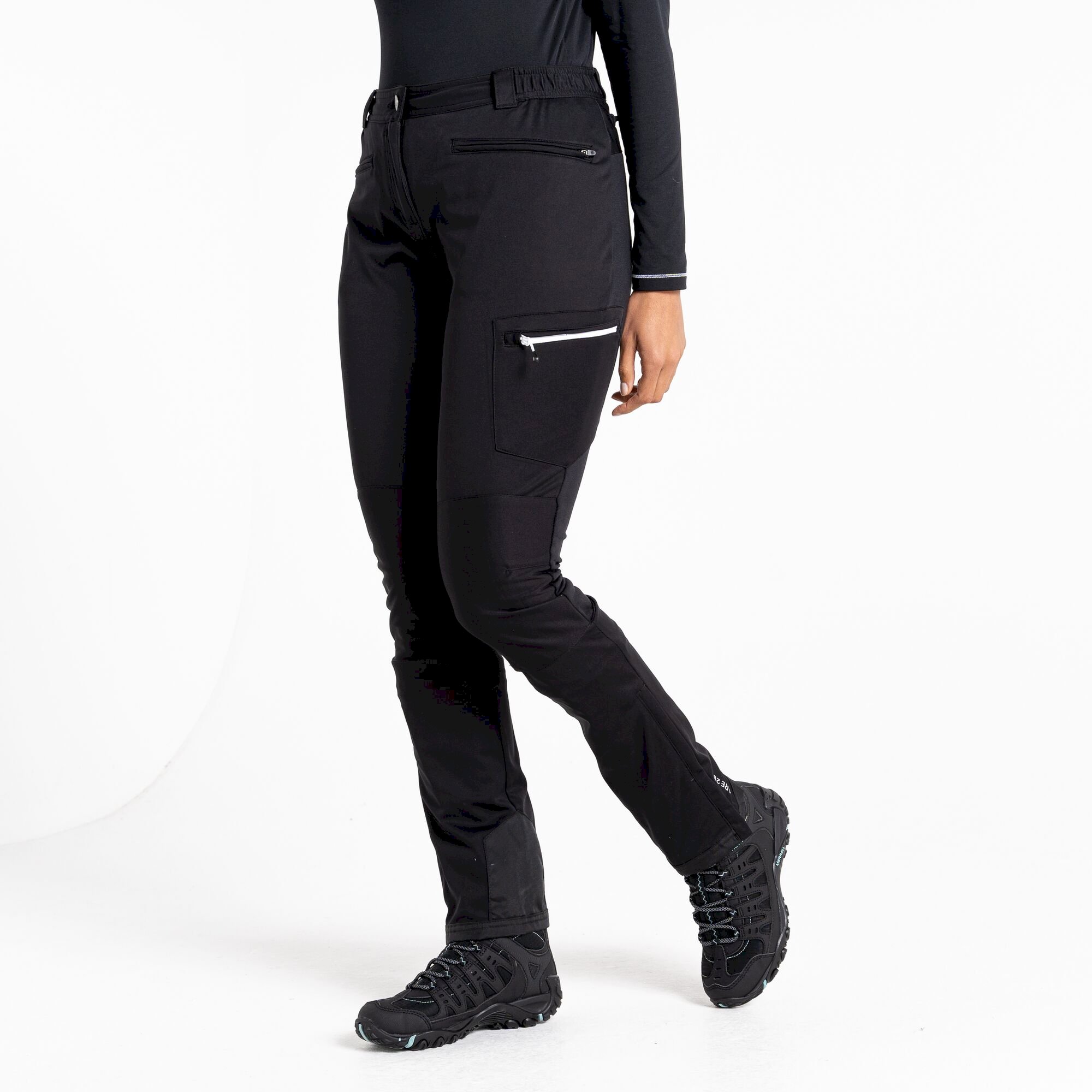 Dare 2b - Women's Nonstop Hybrid Softshell Walking Trousers | Black