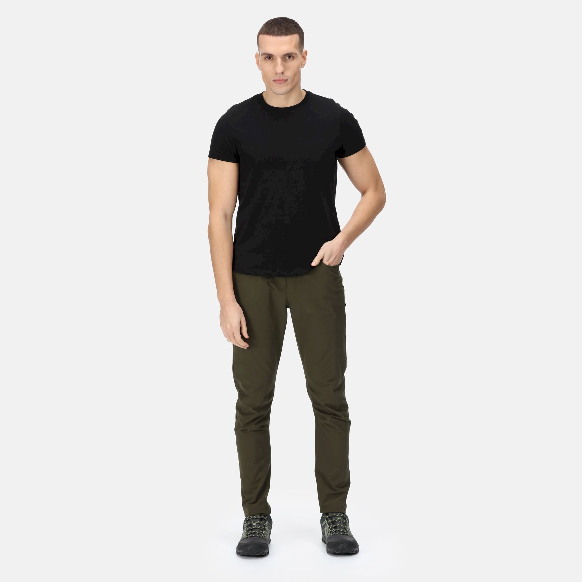 Men's Kennick Stretch Trousers | Dark Khaki