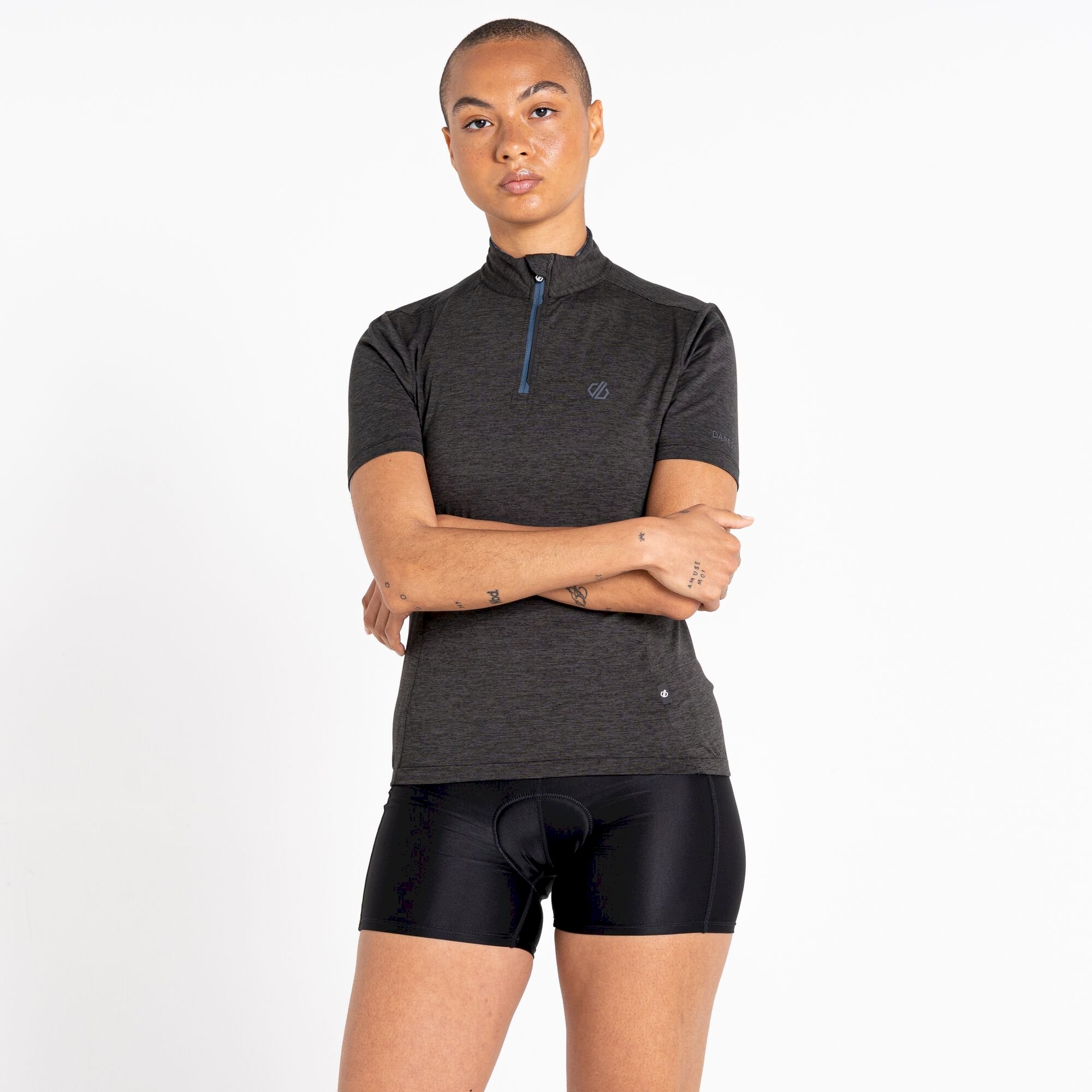 Dare 2b - Women's Pedal Through It Lightweight Jersey | Black Marl