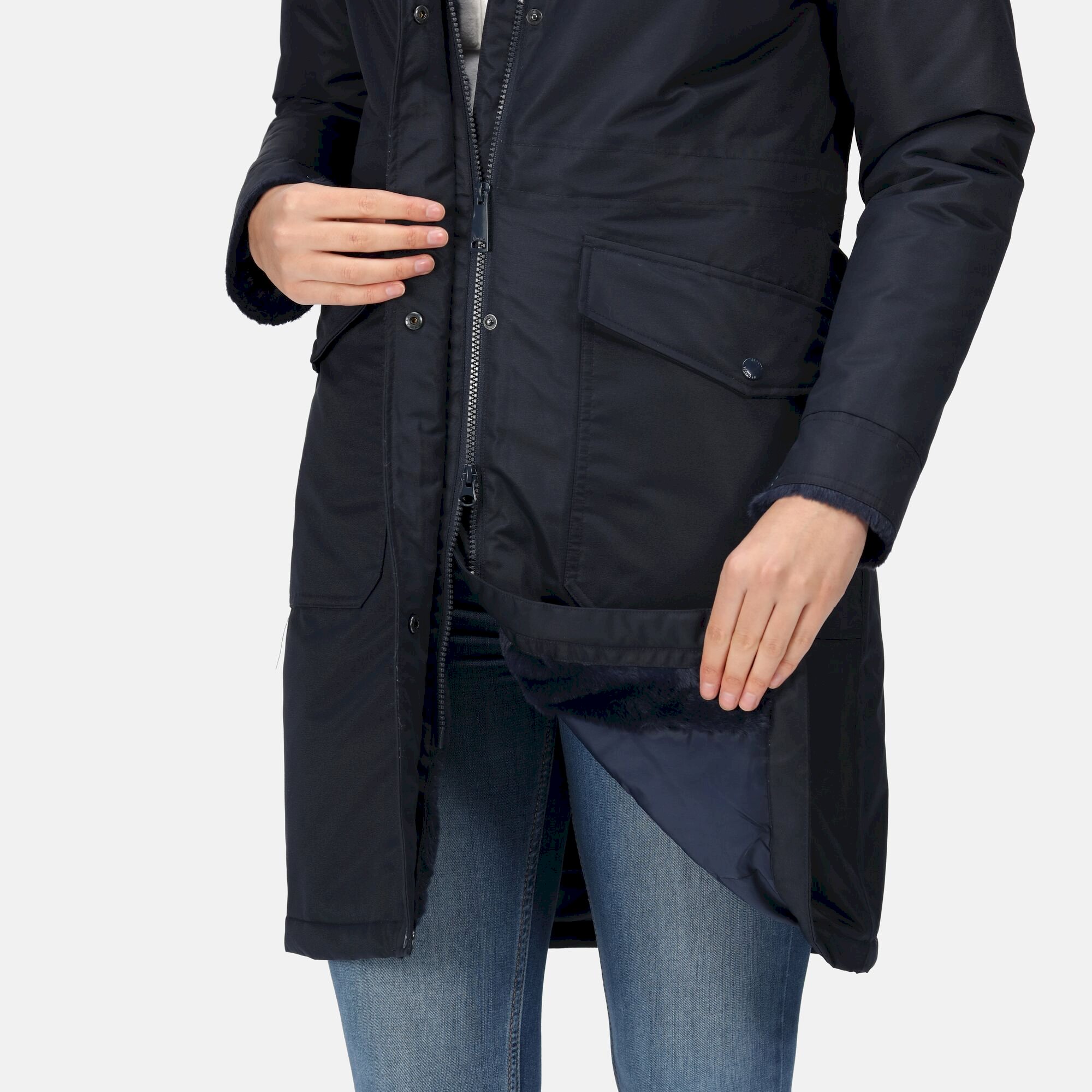 Women's Romine Waterproof Parka Jacket | Navy