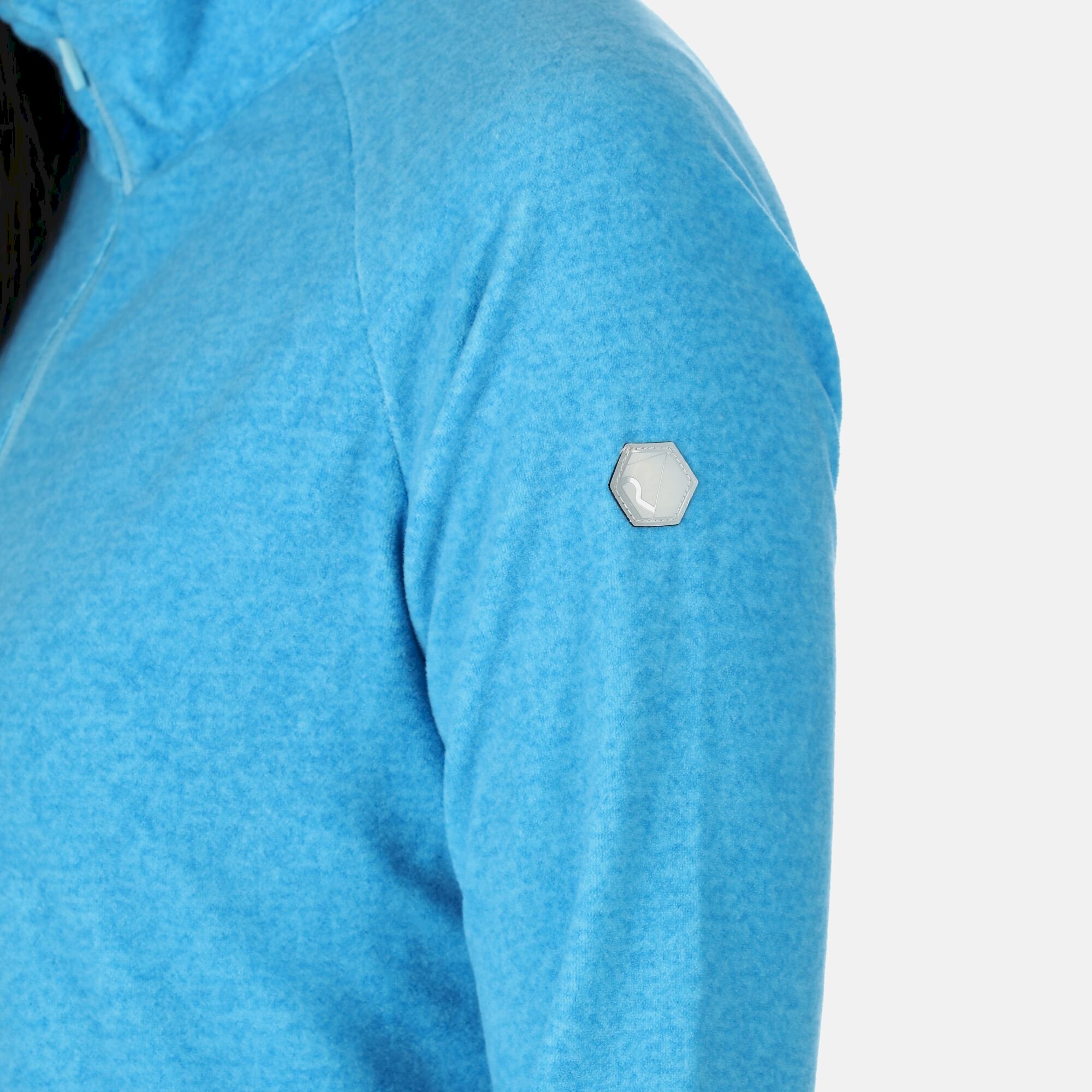 Women's Pimlo Half Zip Velour Fleece | Ethereal Blue