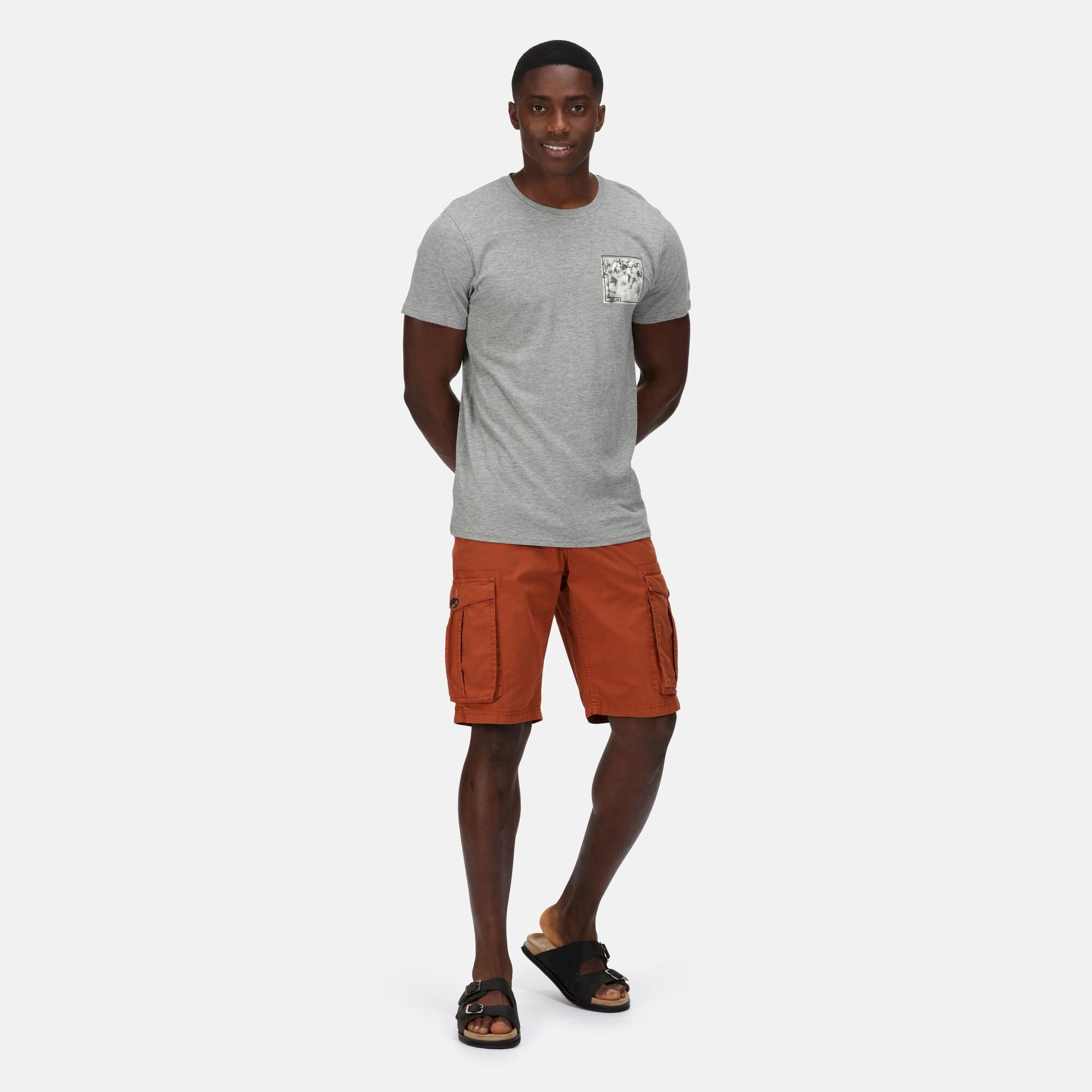 Men's Cline VI Cotton T-Shirt | Silver Grey Marl