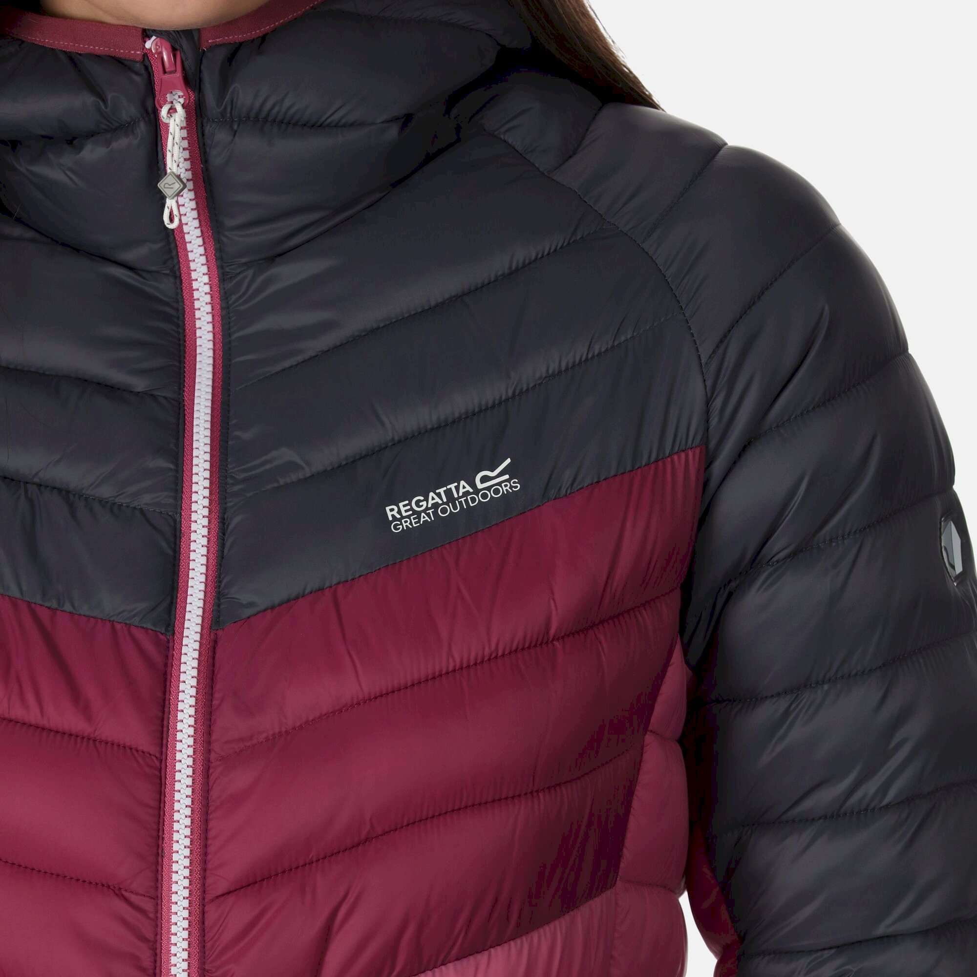Women's Harrock Lightweight Puffer Jacket | Seal Grey Amaranth Haze Violet