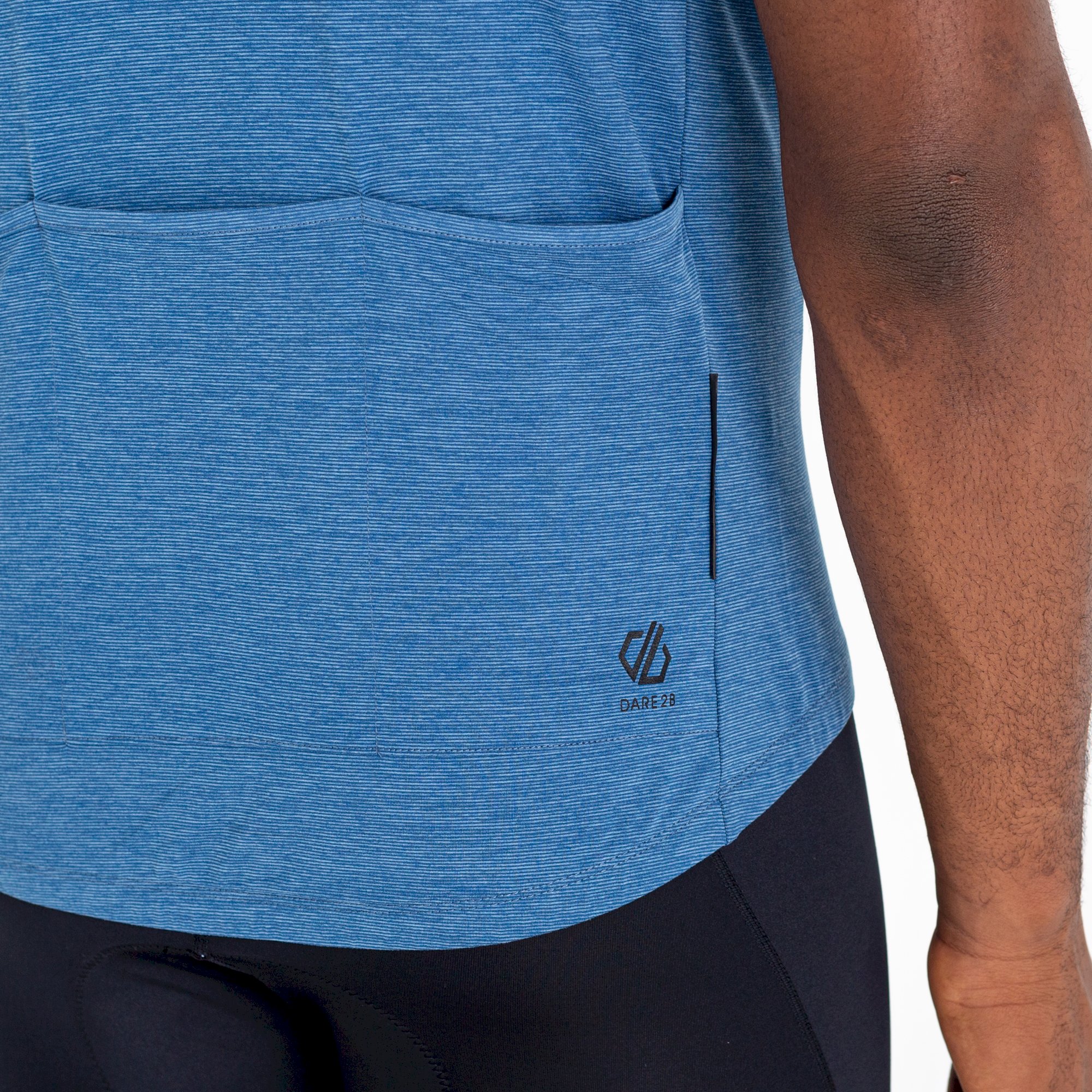 Dare 2b - Men's Pedal It Out Lightweight Jersey | Stellar Blue Marl