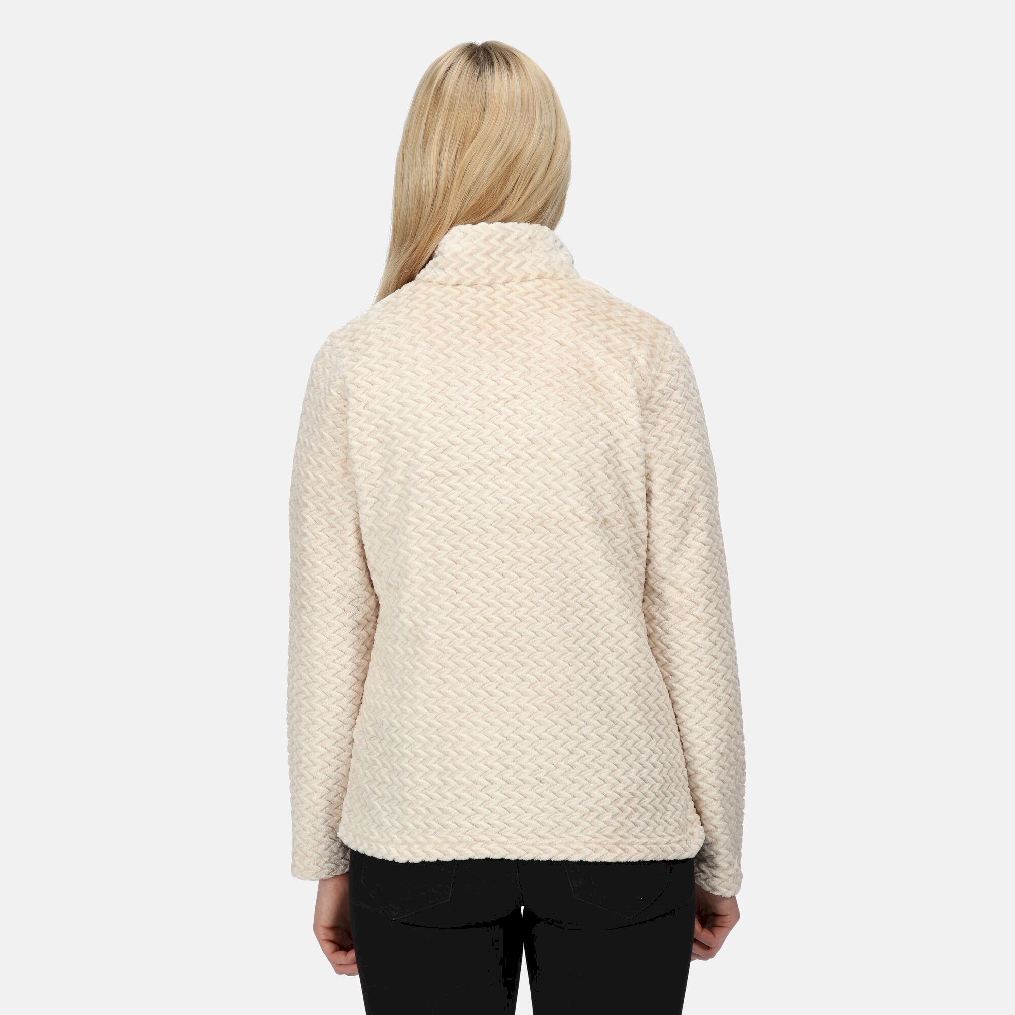 Women's Heloise Full Zip Fleece | Light Vanilla Plait