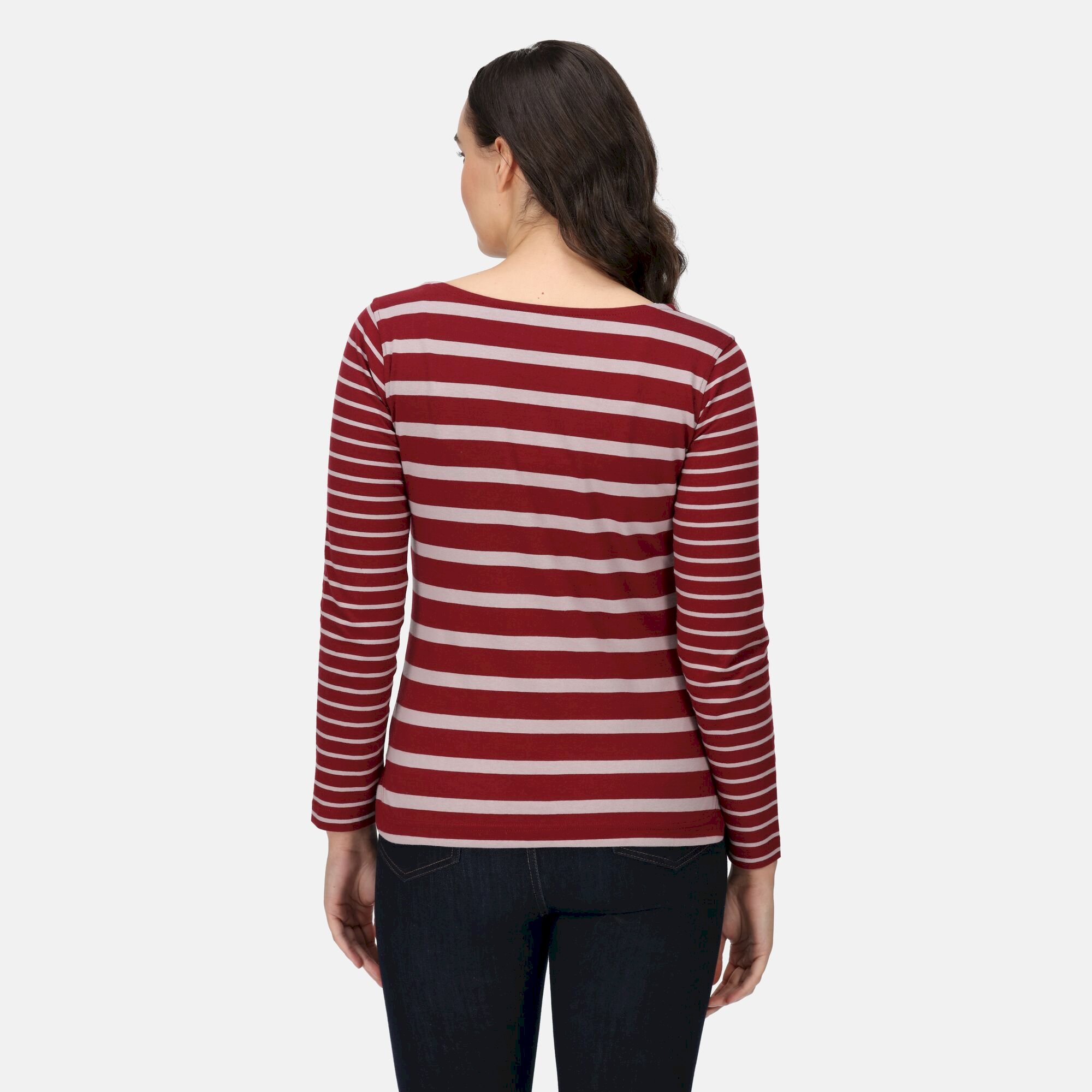 Women's Farida Striped T-Shirt | Cabernet Lilac Chalk