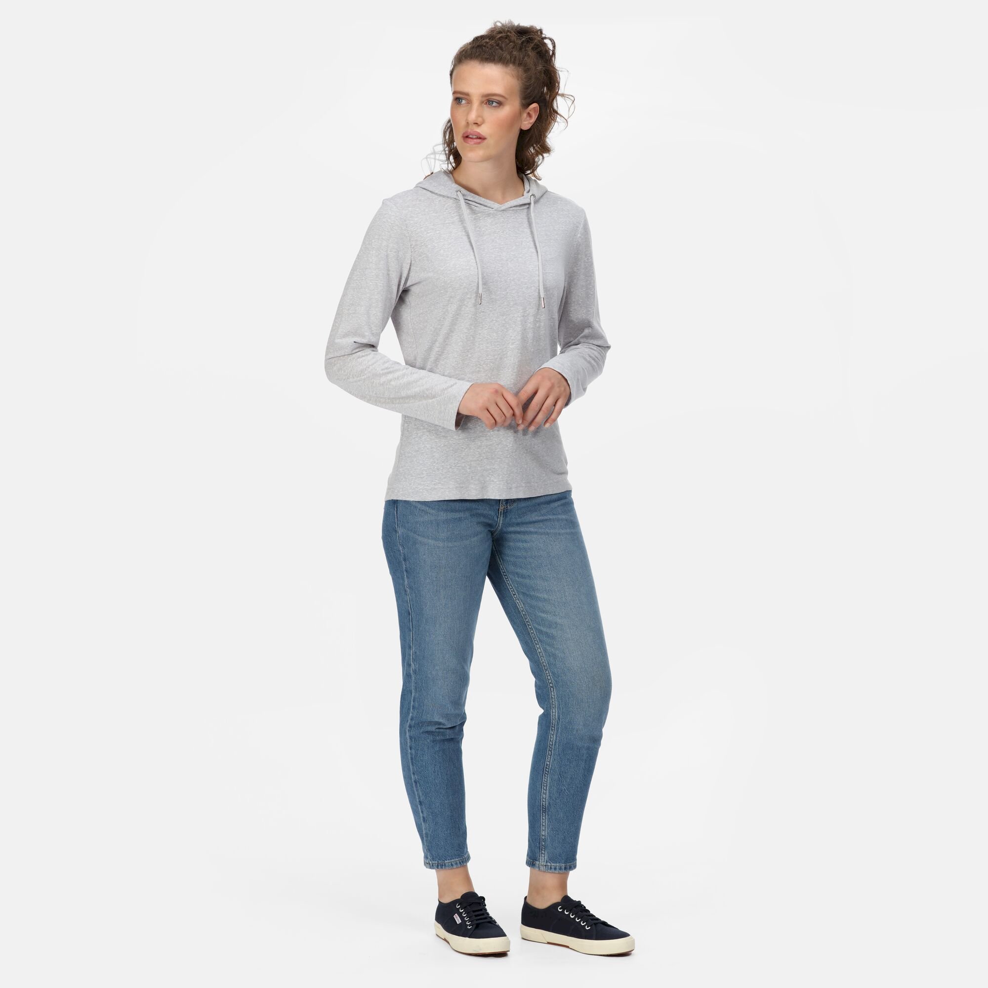 Women's Maelys Hooded Top | Mineral Grey Marl