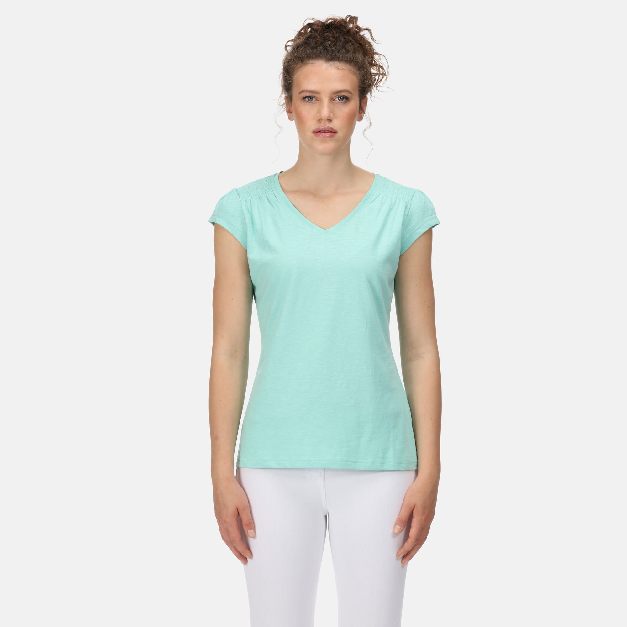 Women's Francine V-Neck T-Shirt | Ocean Wave