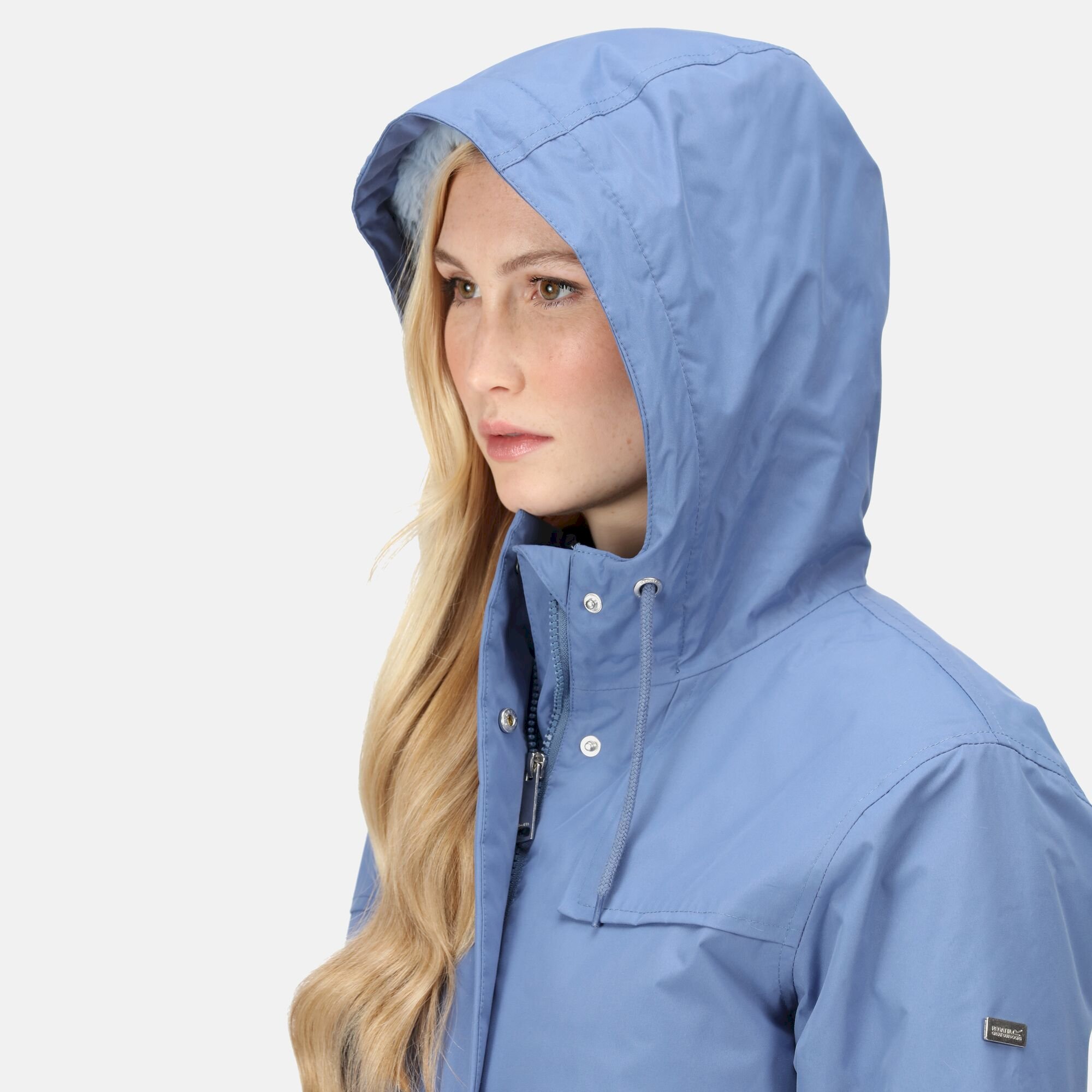 Women's Bria Fur Lined Waterproof Jacket | Slate Blue