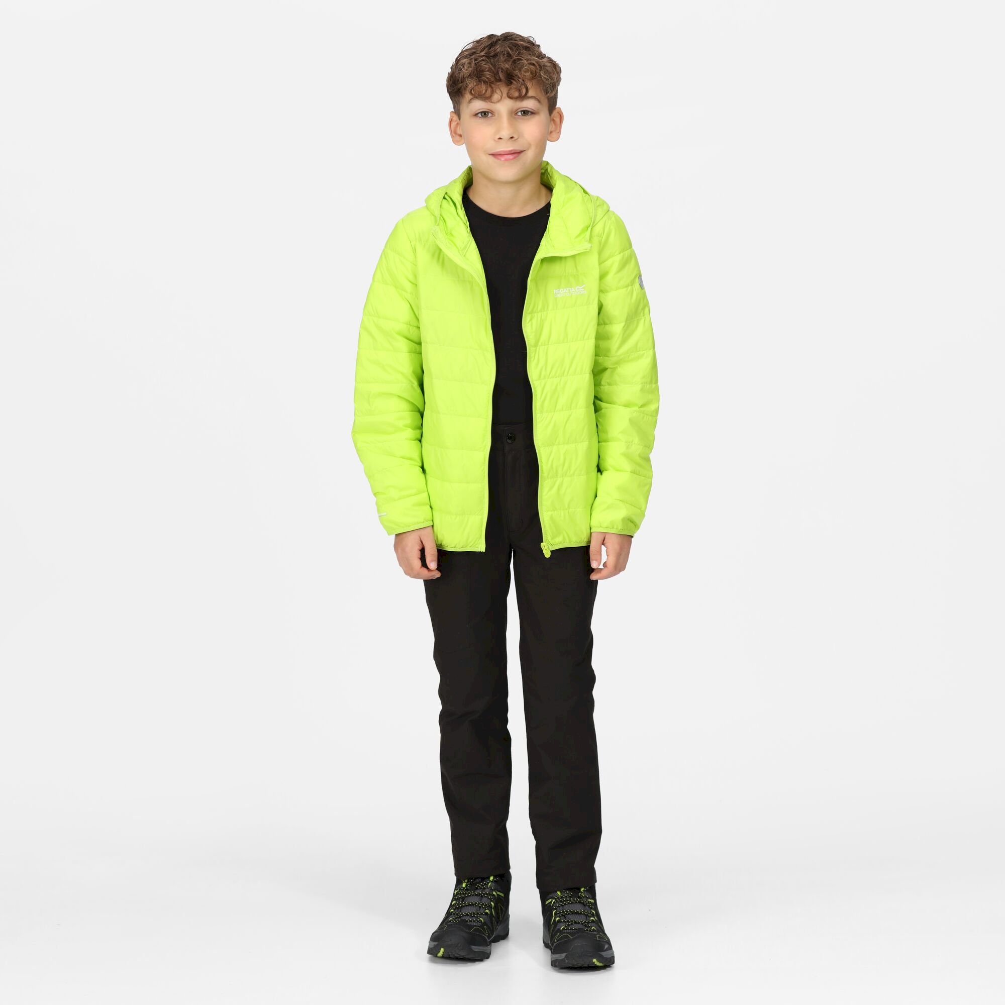 Kids' Hooded Hillpack Jacket | Bright Kiwi