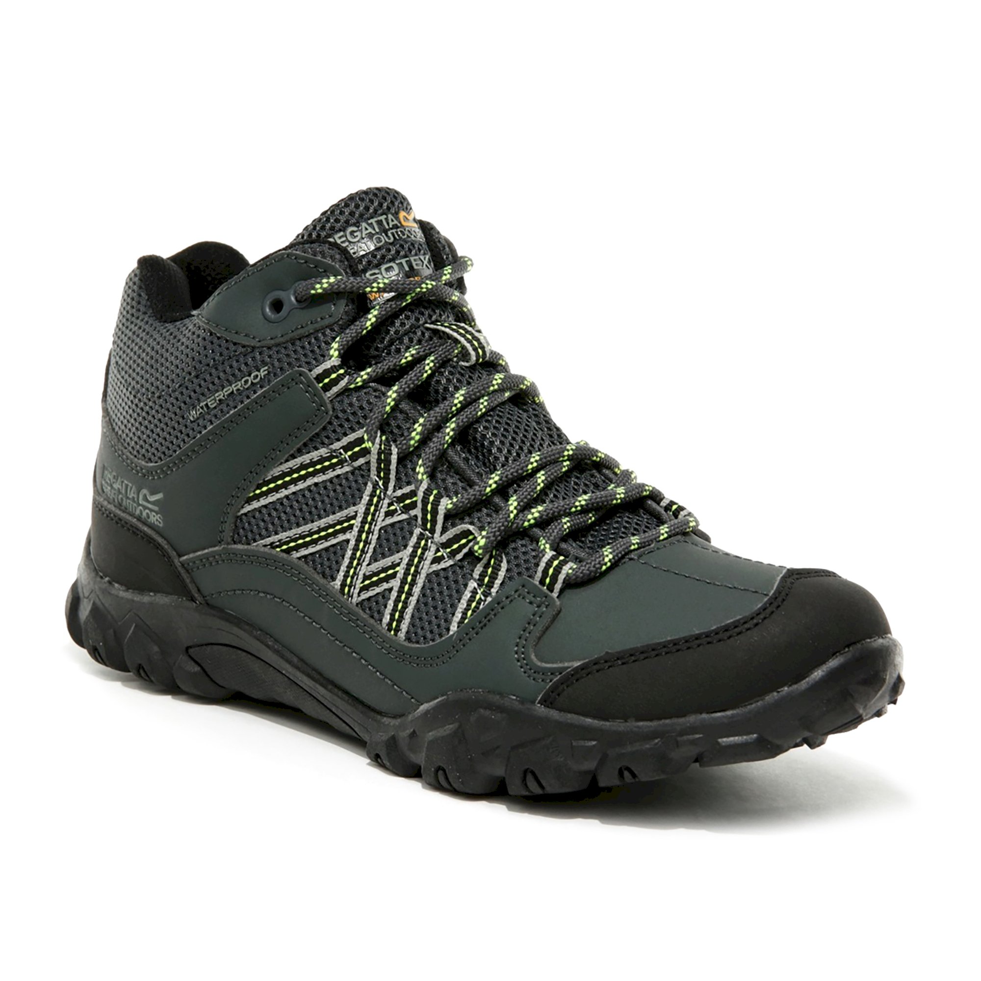 Kids' Edgepoint Waterproof Mid Walking Boots | Briar Elecrtic Lime