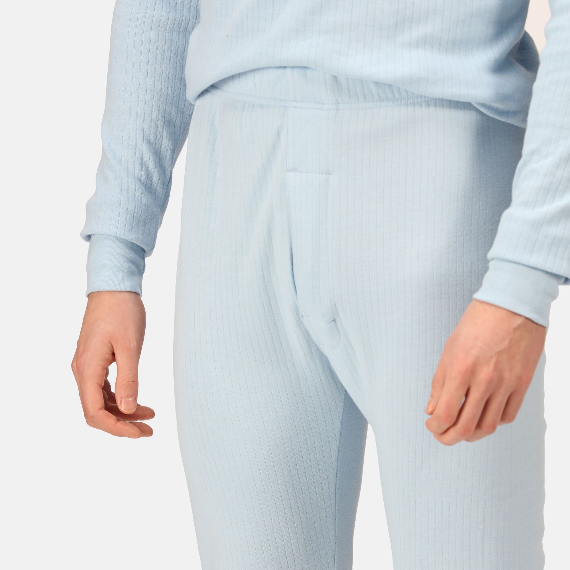 Men's Long Sleeve Thermal Vest | Denim Blue