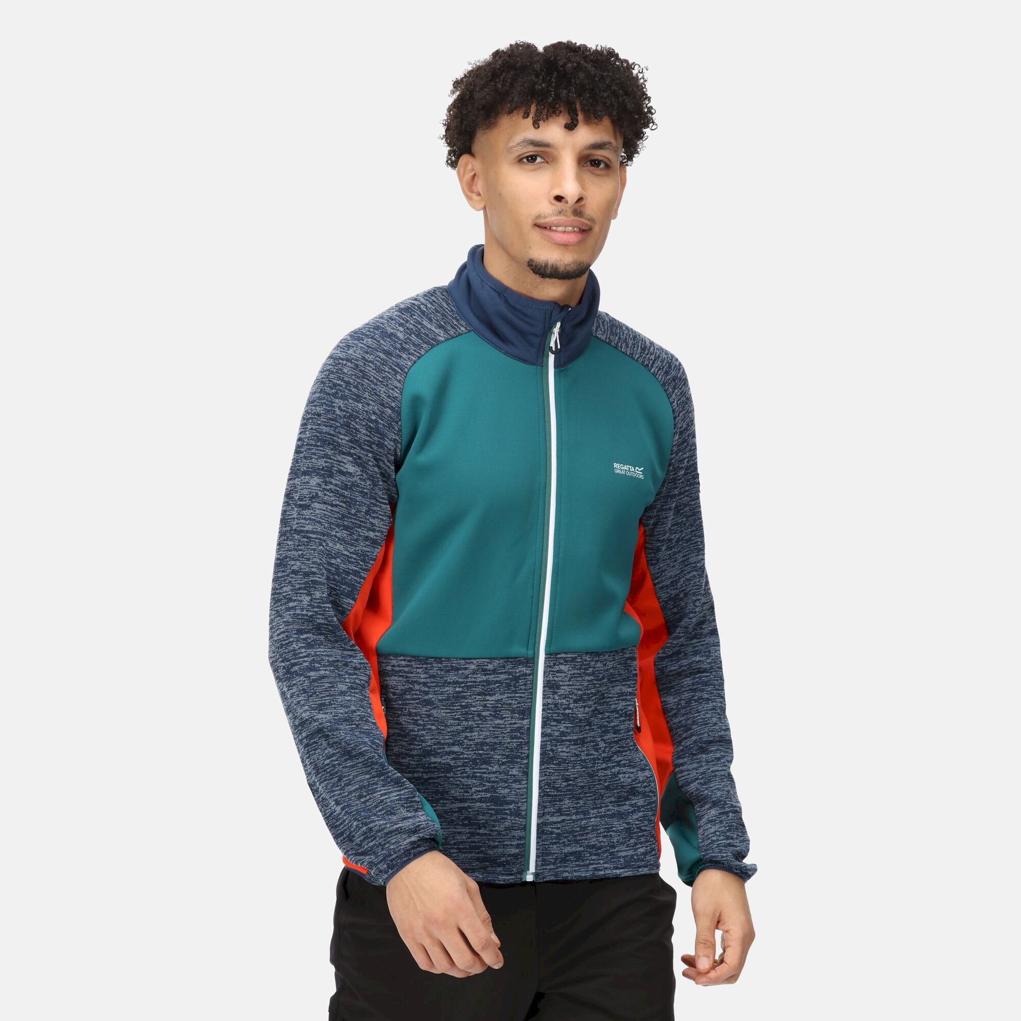 Men's Coladane IV Full Zip Fleece | Admiral Blue Pacific Green