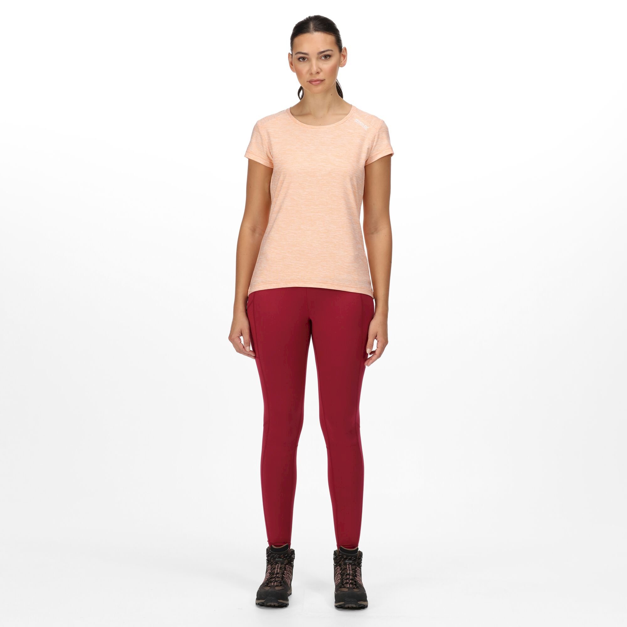 Women's Limonite V T-Shirt | Papaya