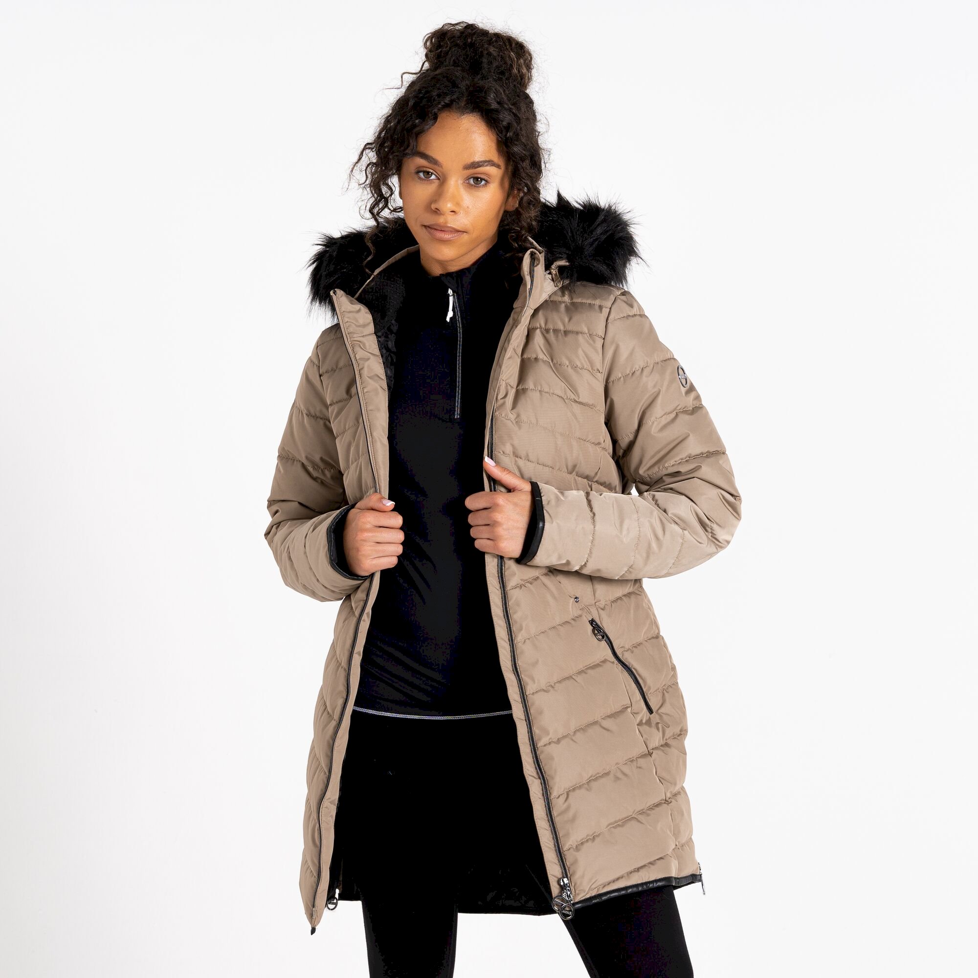 Dare 2b - Women's Striking III Longline Padded Jacket | Clay
