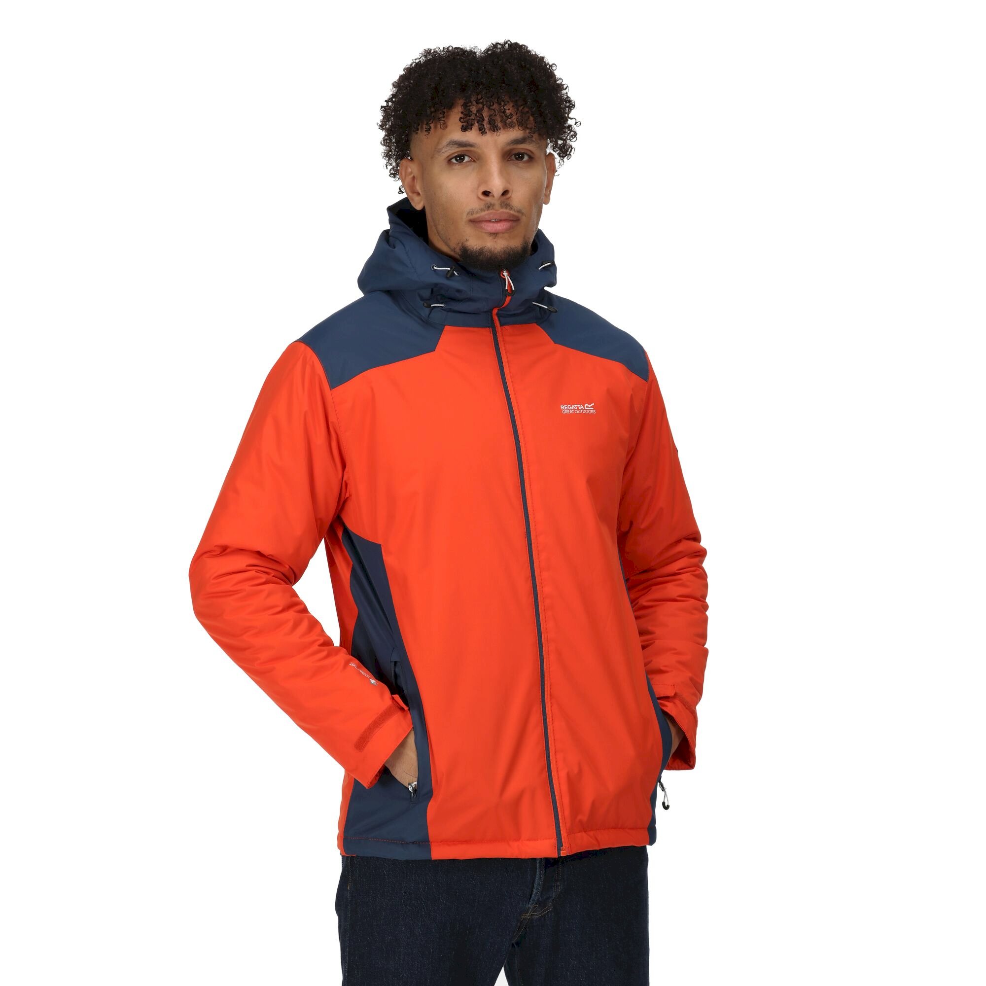 Men's Thornridge II Waterproof Insulated Jacket | Rusty Orange Admiral Blue