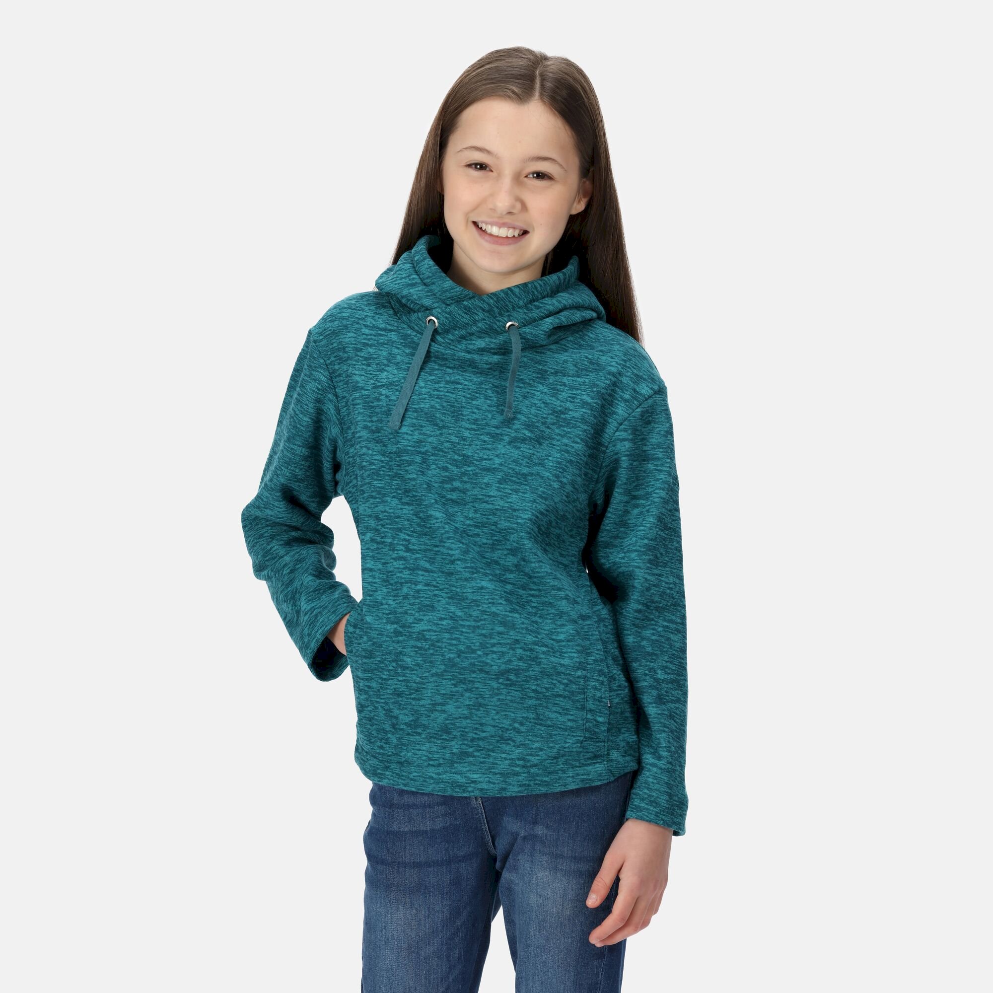 Kids' Kacie Hooded Fleece | Dragonfly Marl