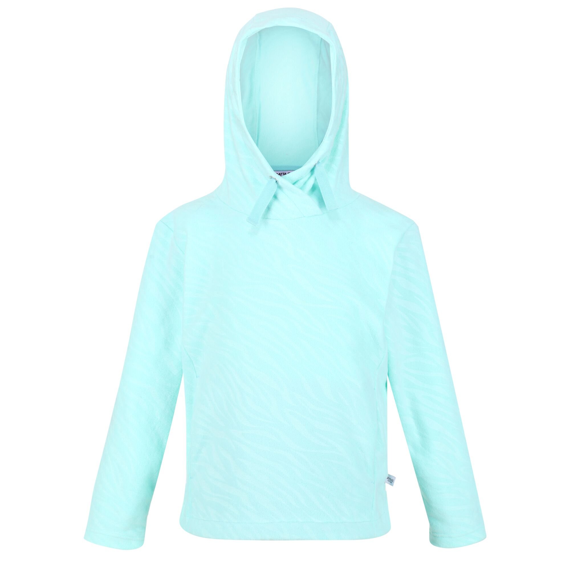 Kids' Kalina Hooded Fleece | Aruba Blue Embossed Zebra