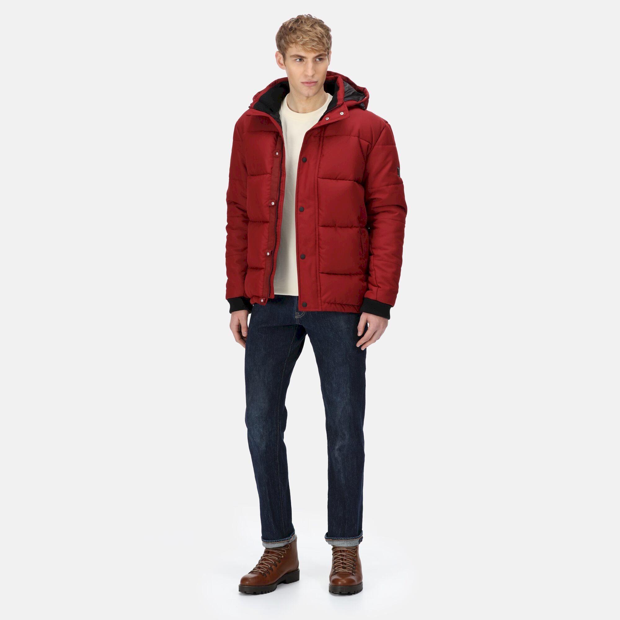 Men's Farren Lightweight Puffer Jacket | Syrah Red