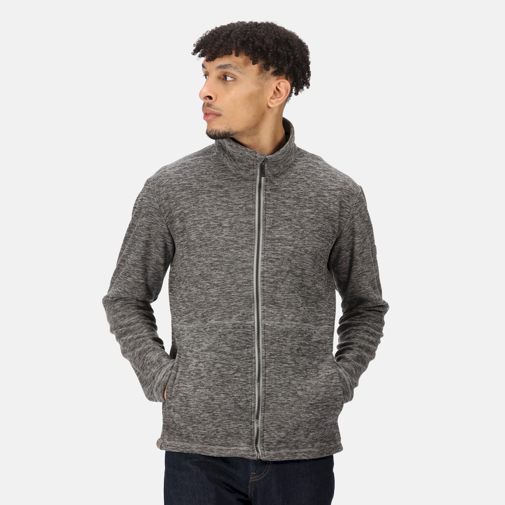 Men's Eildon Full Zip Fleece | Storm Grey Marl