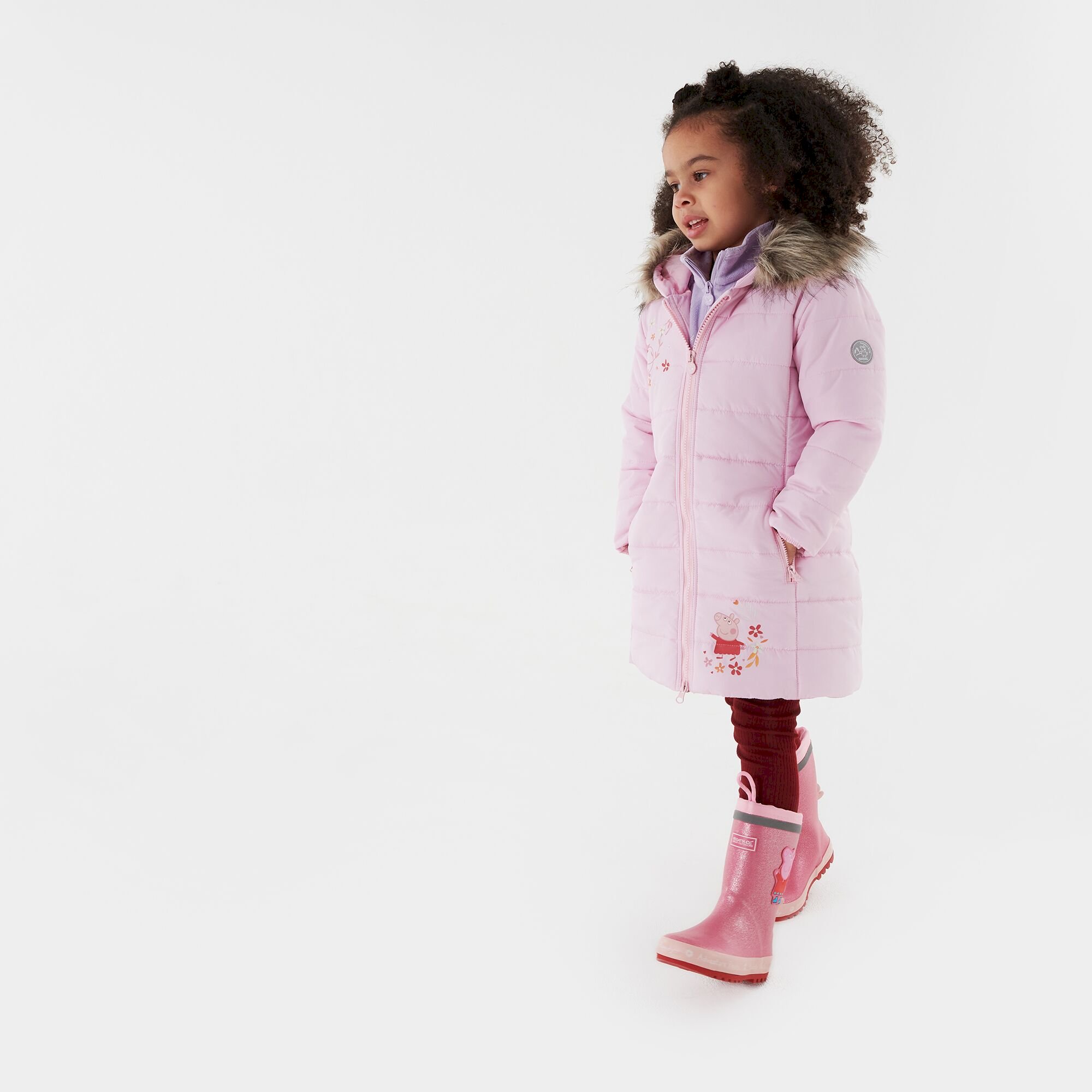 Girls' Peppa Padded Jacket | Pink Mist