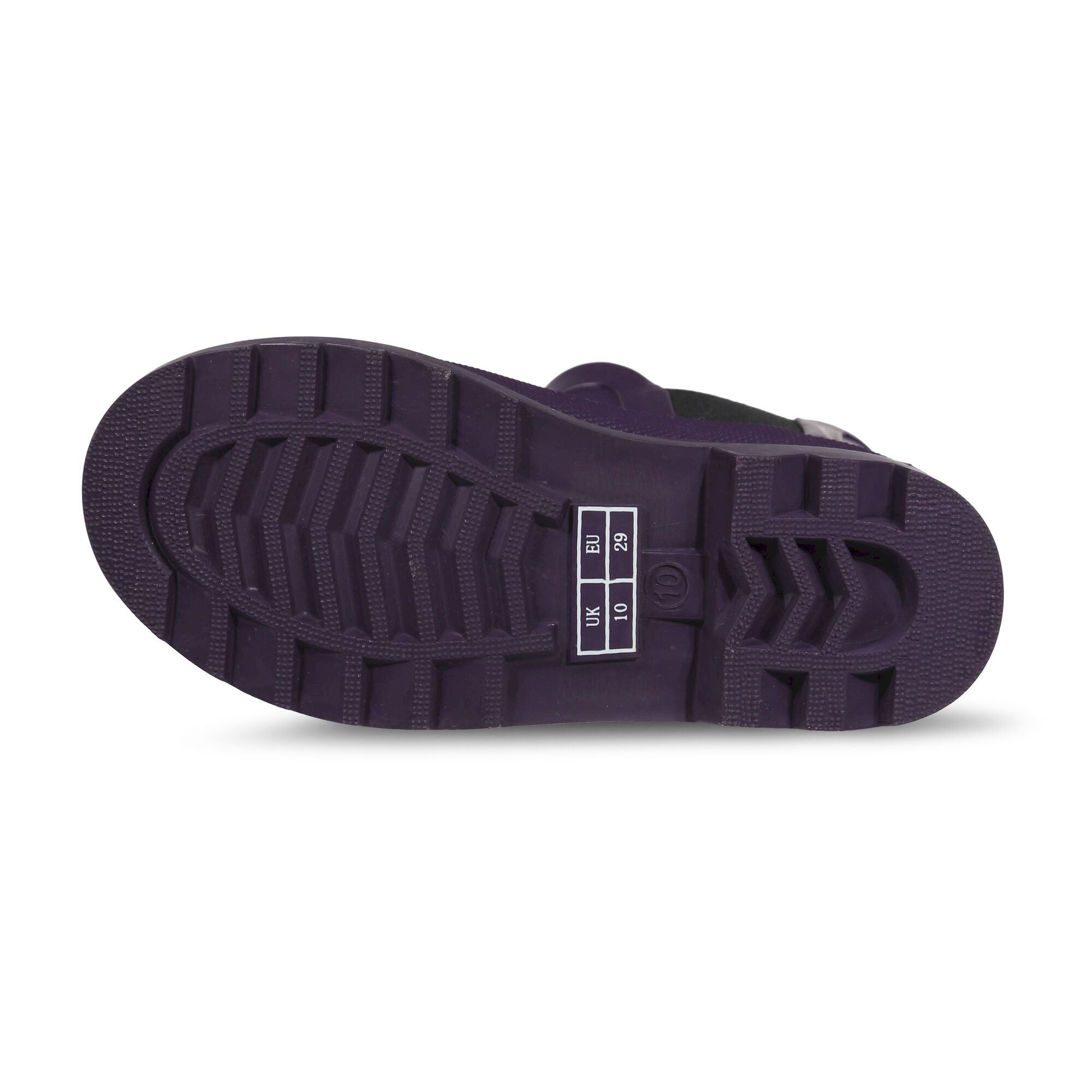 Kids' Harper Cosy Ankle Wellies | Dark Aubergine Black