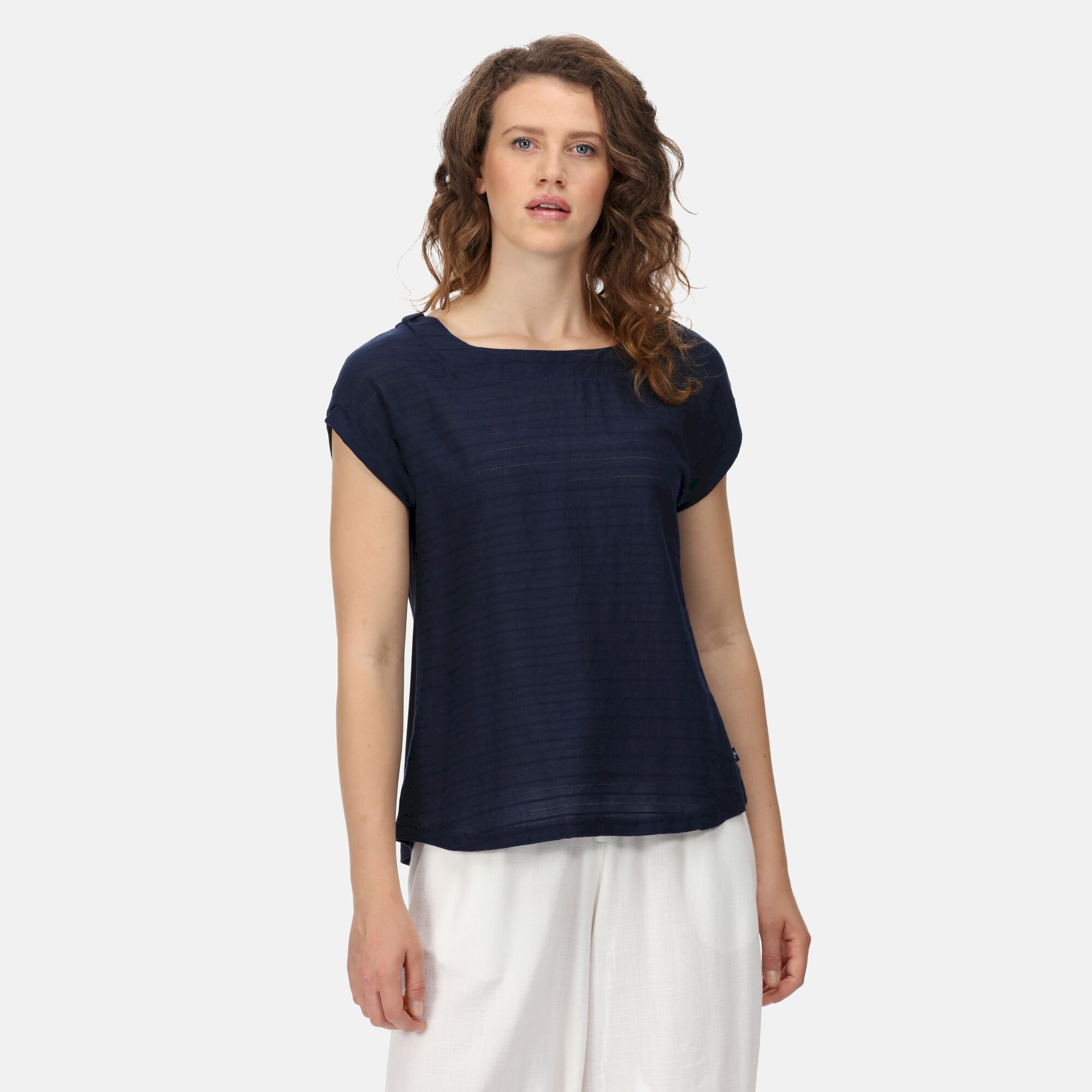 Women's Adine Stripe T-Shirt | Navy