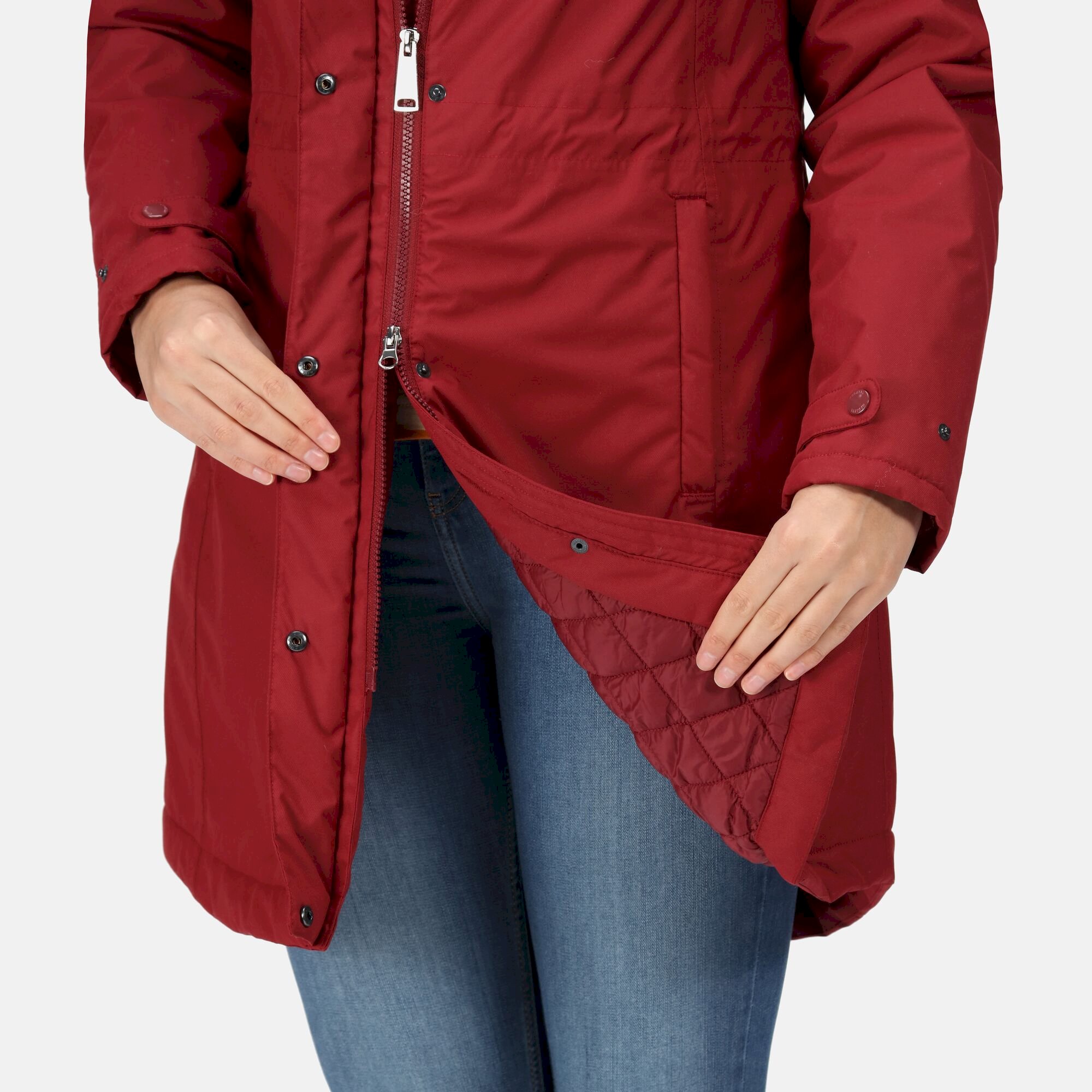 Women's Renata Fur Collar Parka | Cabernet