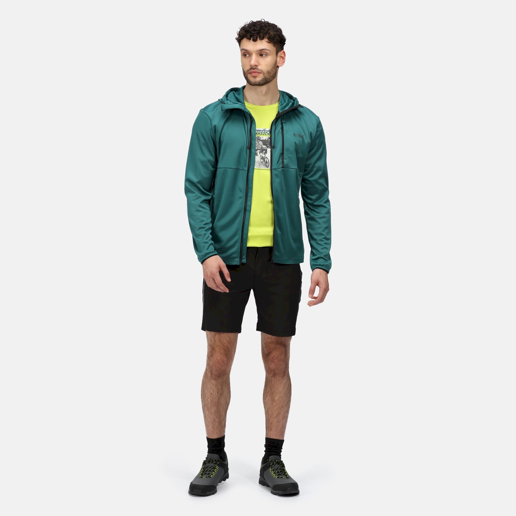 Men's Boyare Full Zip Hoody | Pacific Green