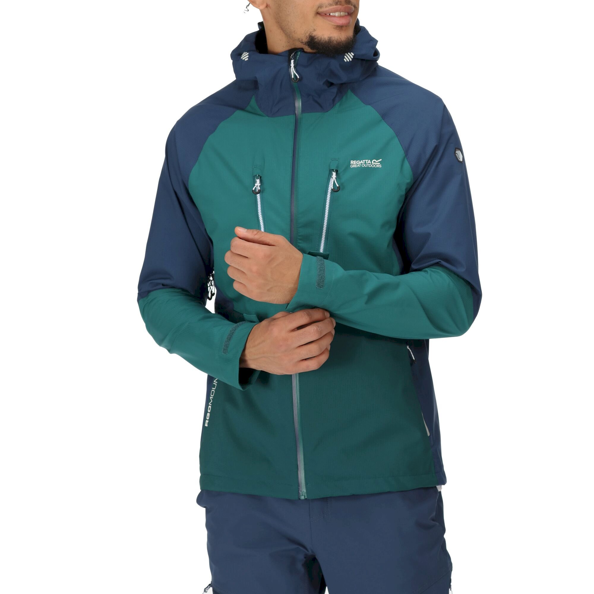 Men's Sacramento VIII Waterproof Jacket | Admiral Blue Pacific Green
