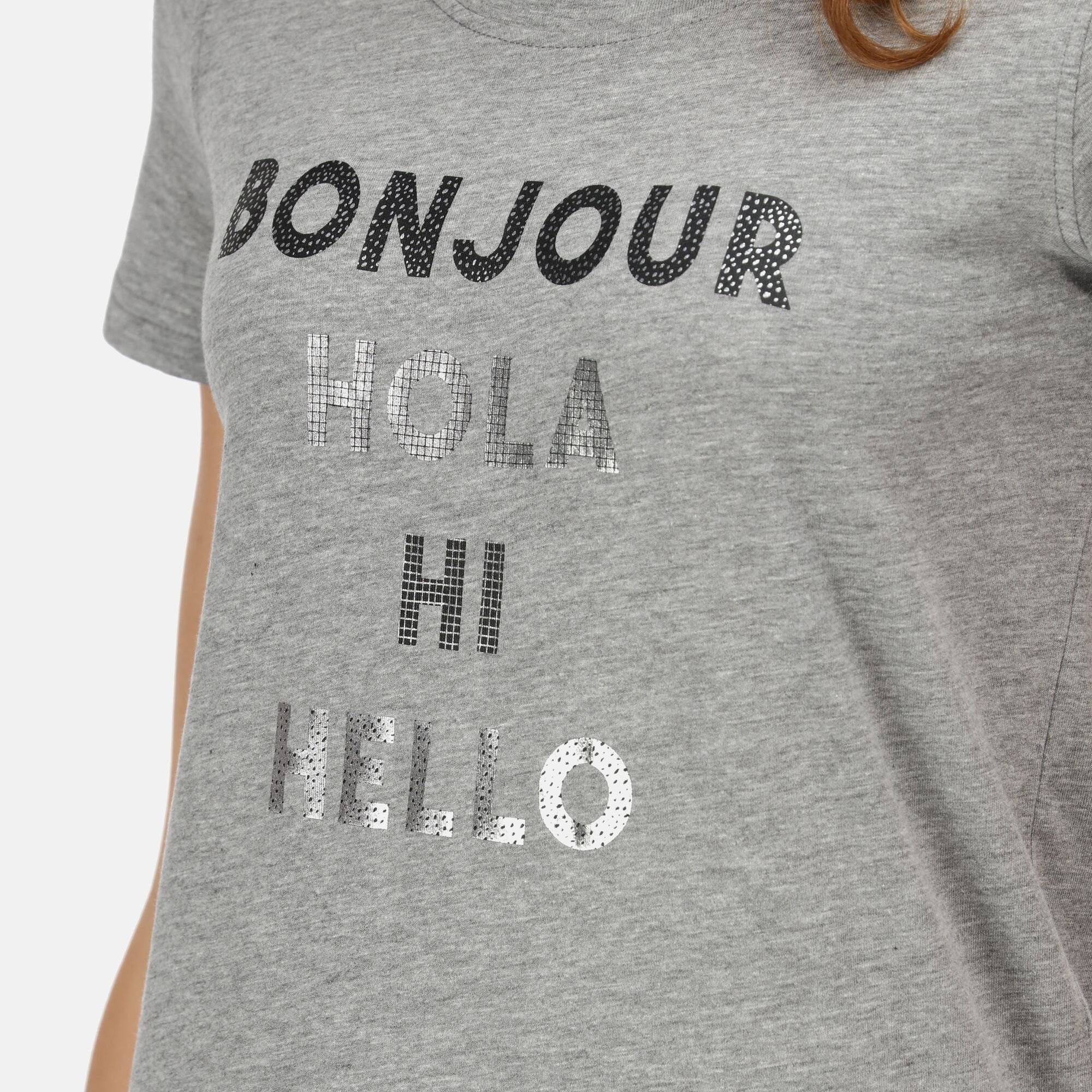 Women's Filandra VI Print T-Shirt | Silver Grey Marl